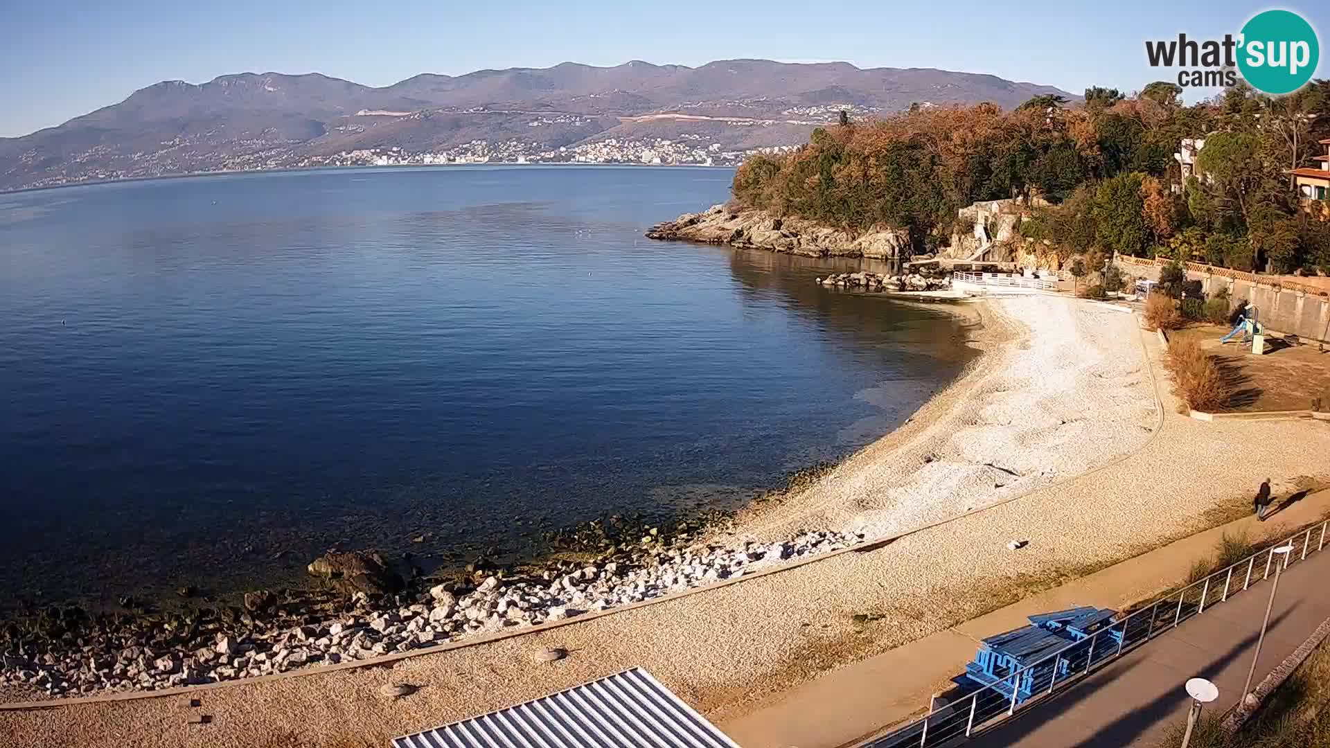 Rijeka web kamera plaža pri Bazenih Kantrida