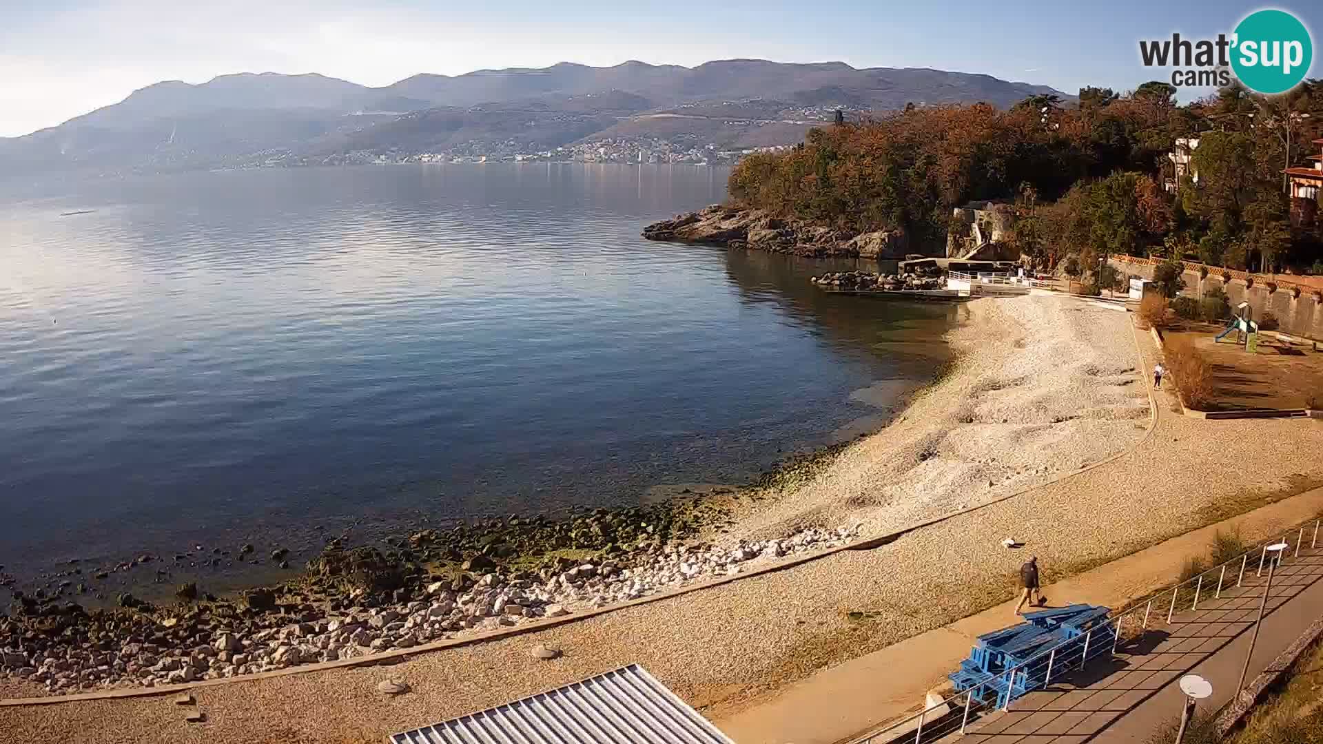 Rijeka web kamera plaža pri Bazenih Kantrida