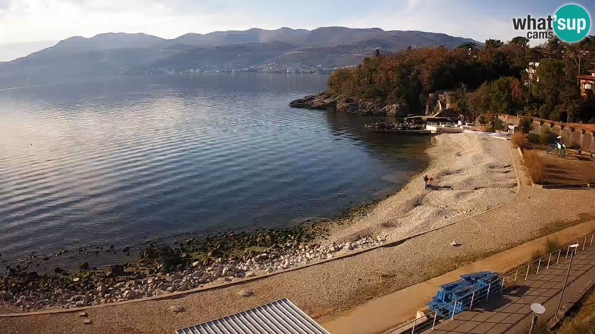 Rijeka web kamera plaža pri Bazenih Kantrida
