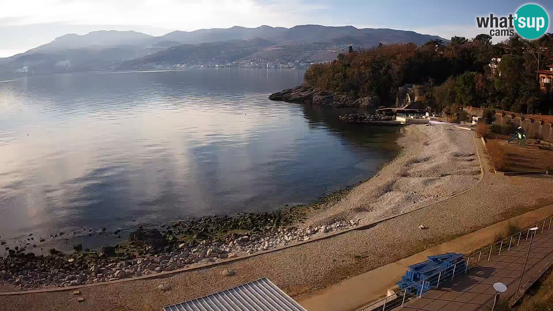 Rijeka web kamera plaža pri Bazenih Kantrida