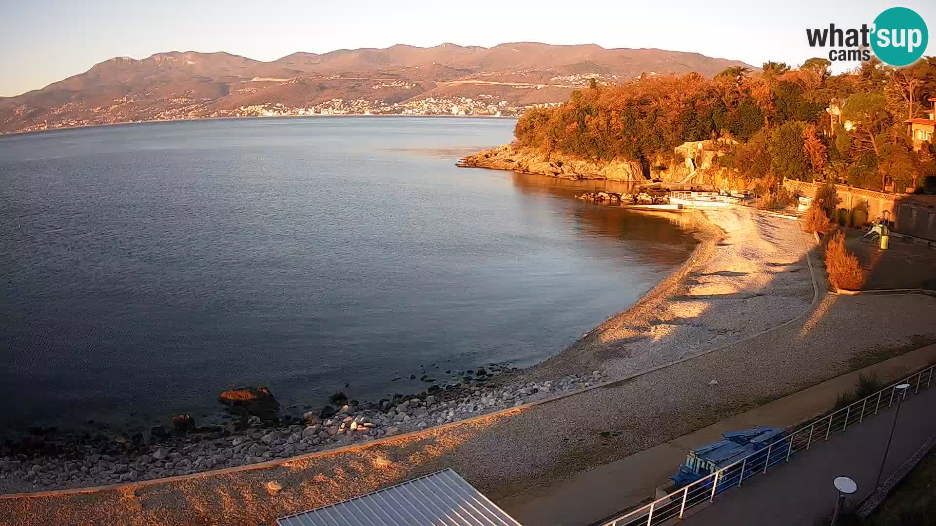 Reka Spletna kamera  plaža pri Bazenih Kantrida