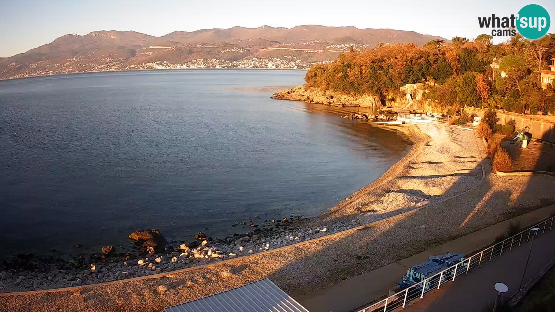 Reka Spletna kamera  plaža pri Bazenih Kantrida