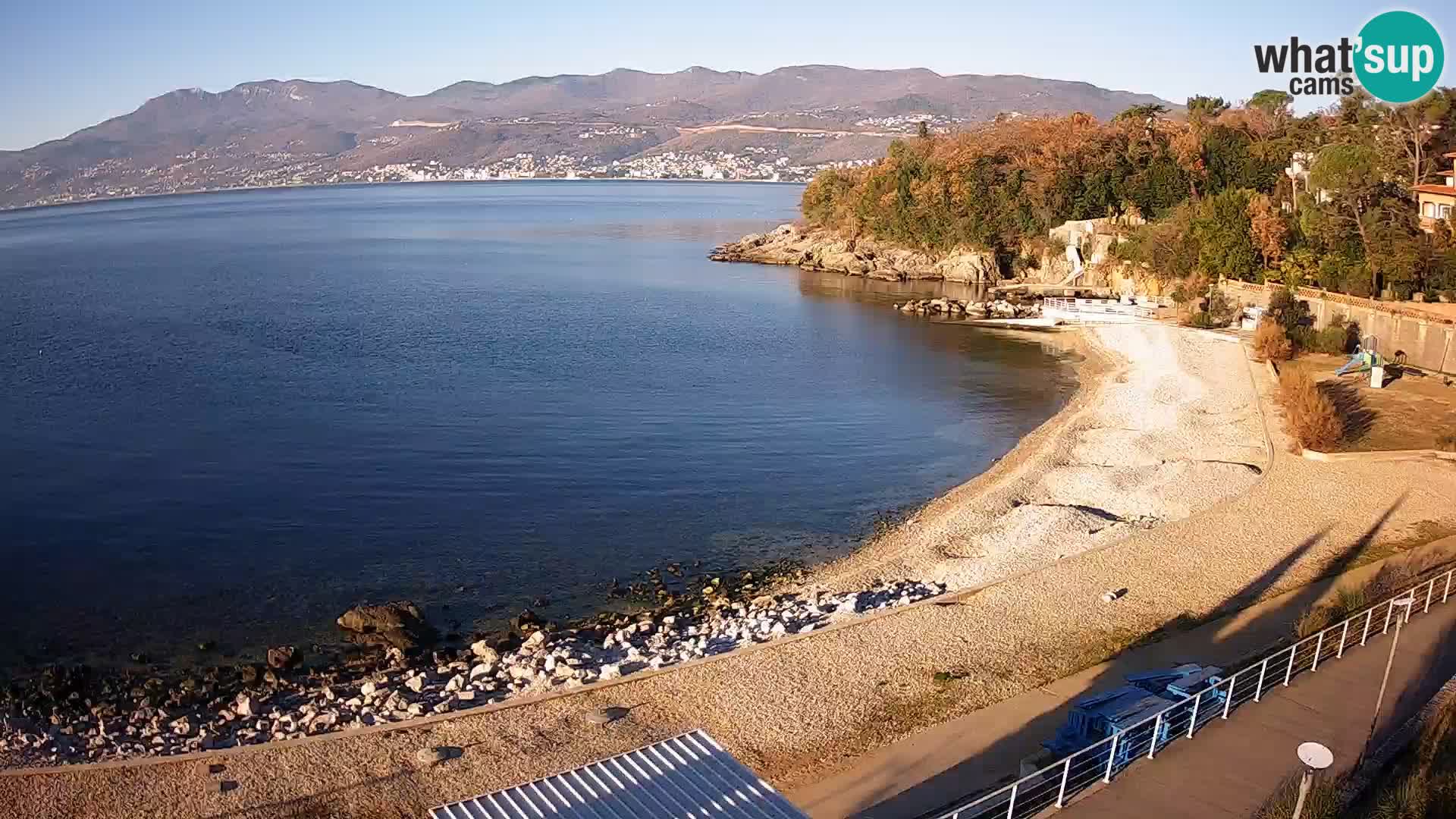 Rijeka web kamera plaža pri Bazenih Kantrida