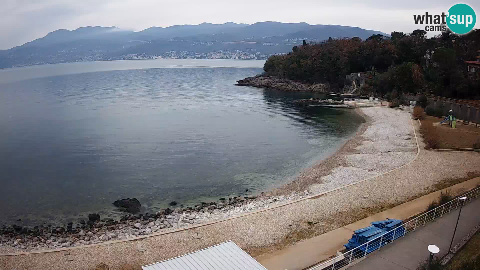 Rijeka web kamera plaža pri Bazenih Kantrida