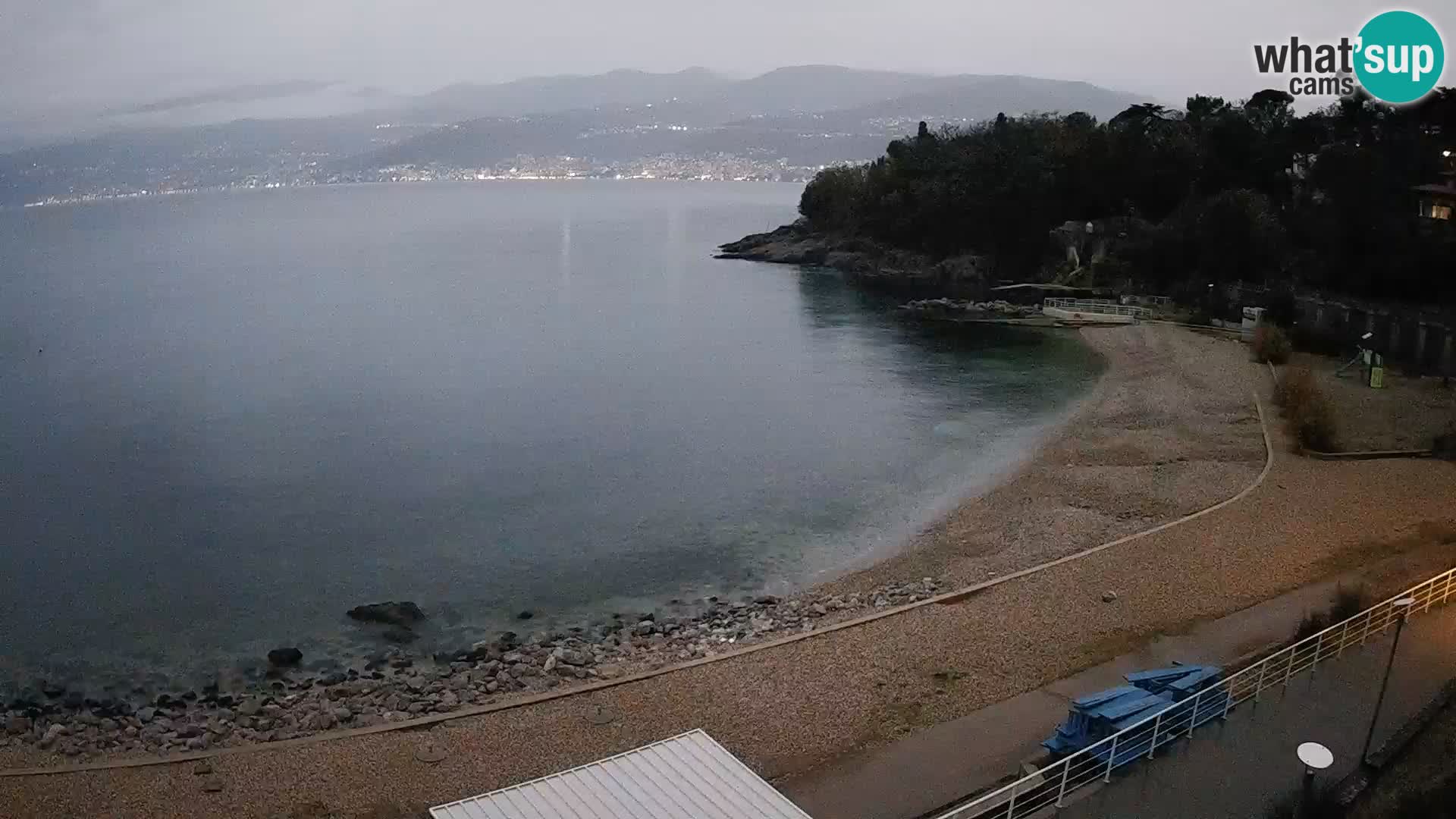 Rijeka web kamera plaža pri Bazenih Kantrida