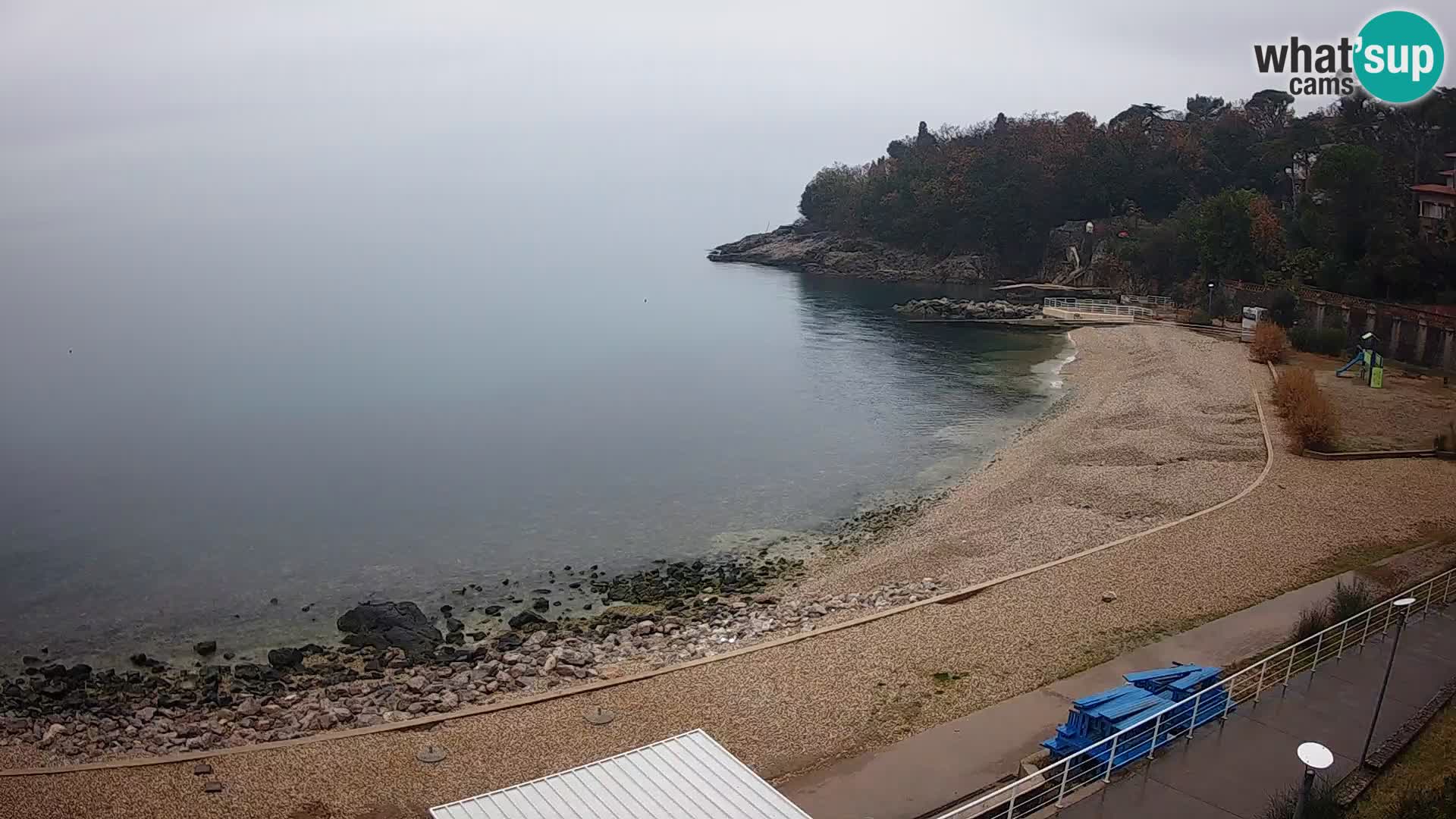 Rijeka web kamera plaža pri Bazenih Kantrida