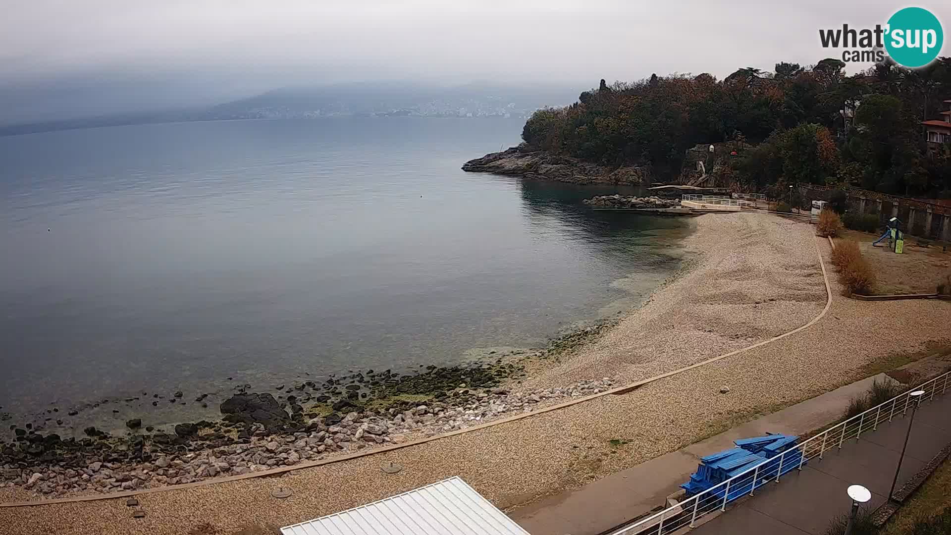Rijeka web kamera plaža pri Bazenih Kantrida