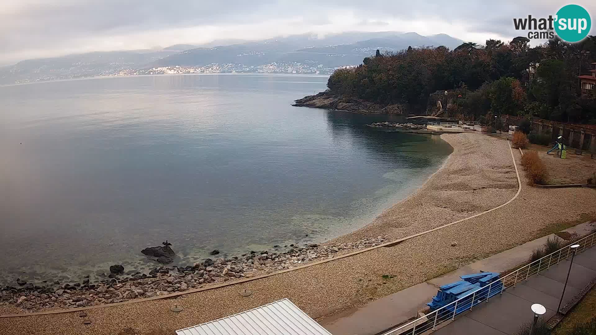 Reka Spletna kamera  plaža pri Bazenih Kantrida