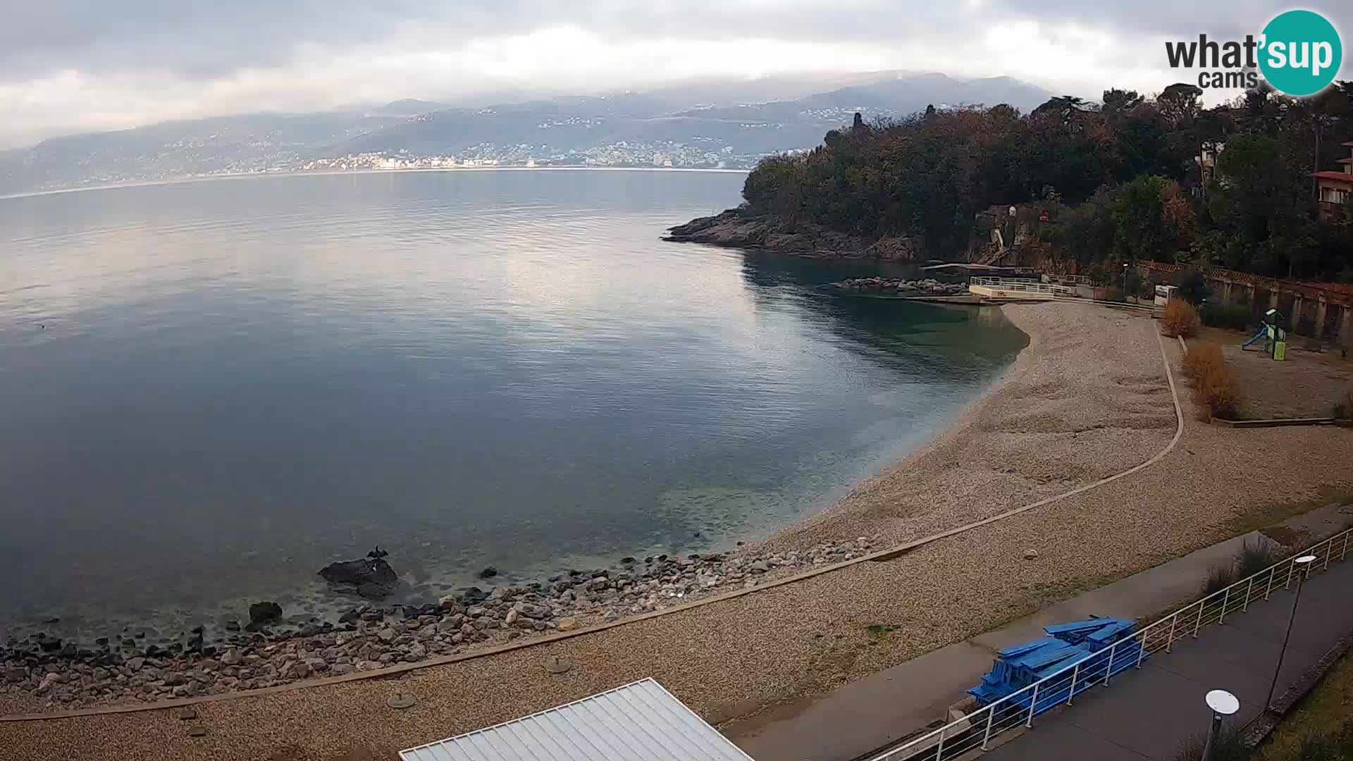 Rijeka web kamera plaža pri Bazenih Kantrida