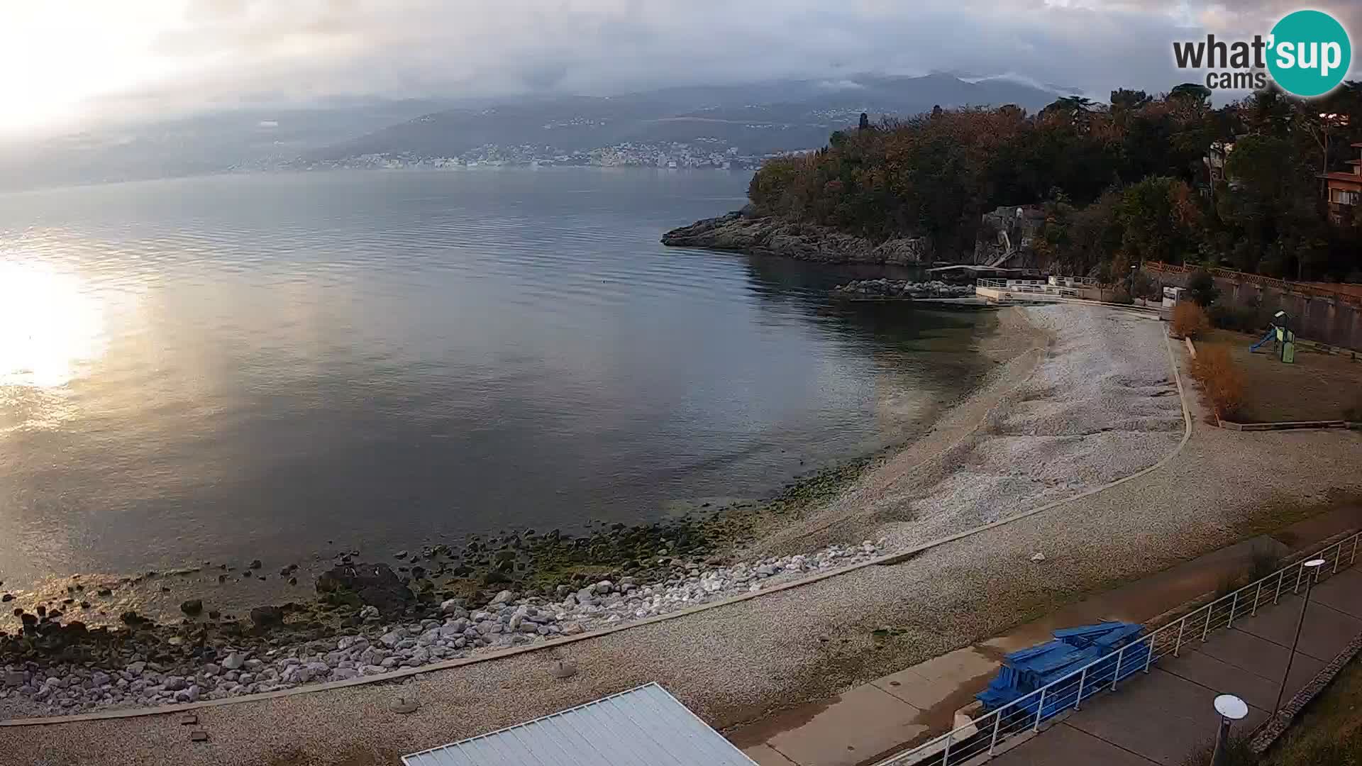 Rijeka web kamera plaža pri Bazenih Kantrida