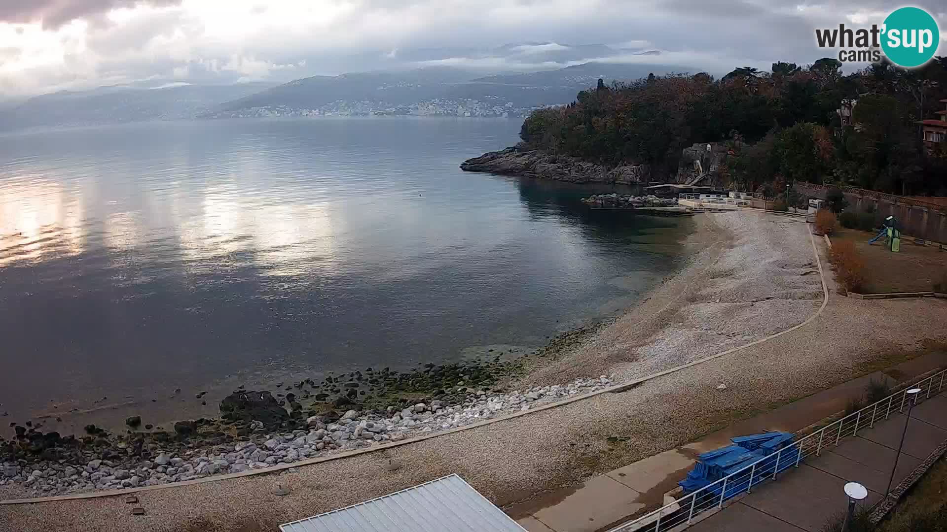 Reka Spletna kamera  plaža pri Bazenih Kantrida