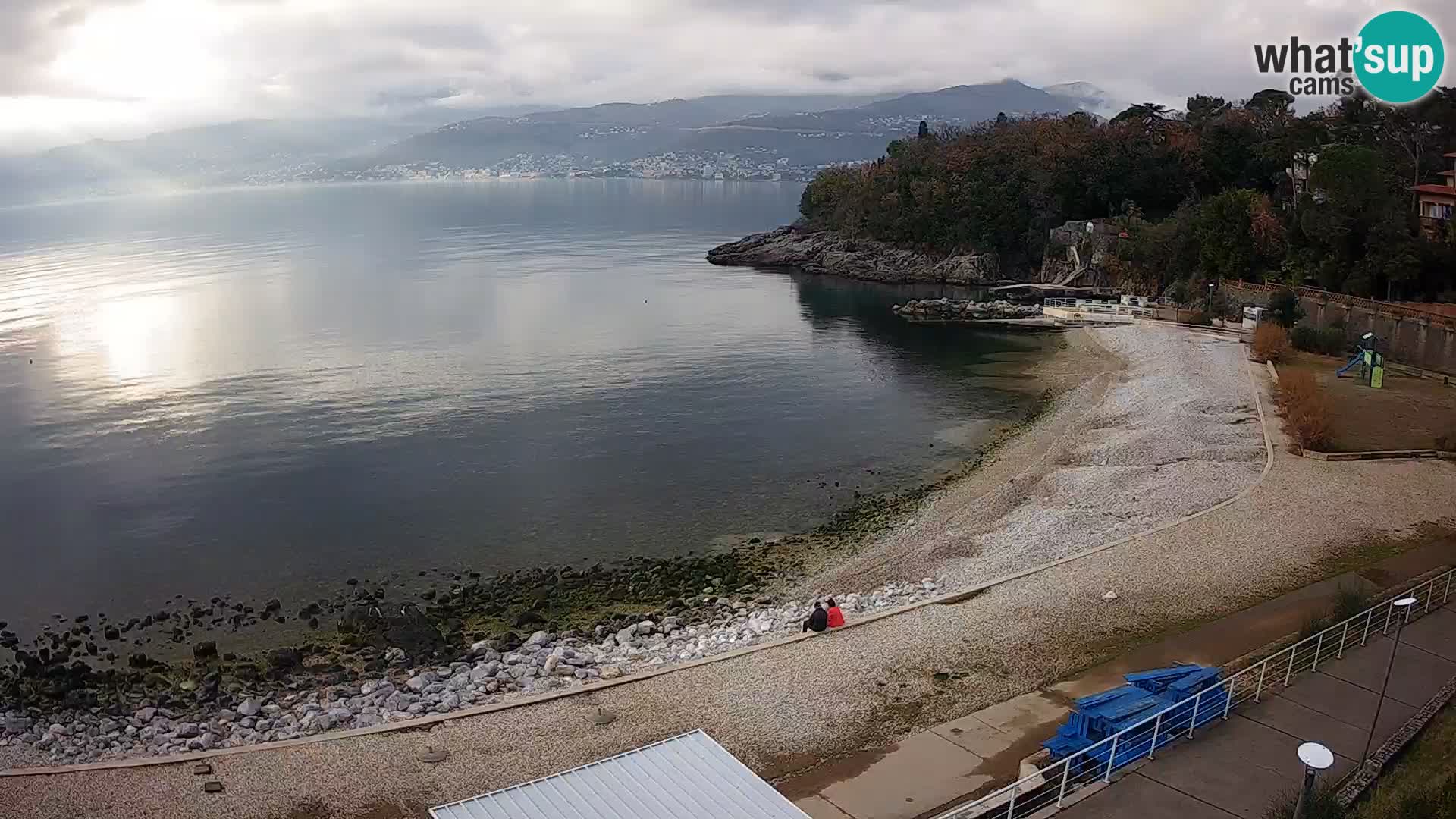 Rijeka web kamera plaža pri Bazenih Kantrida