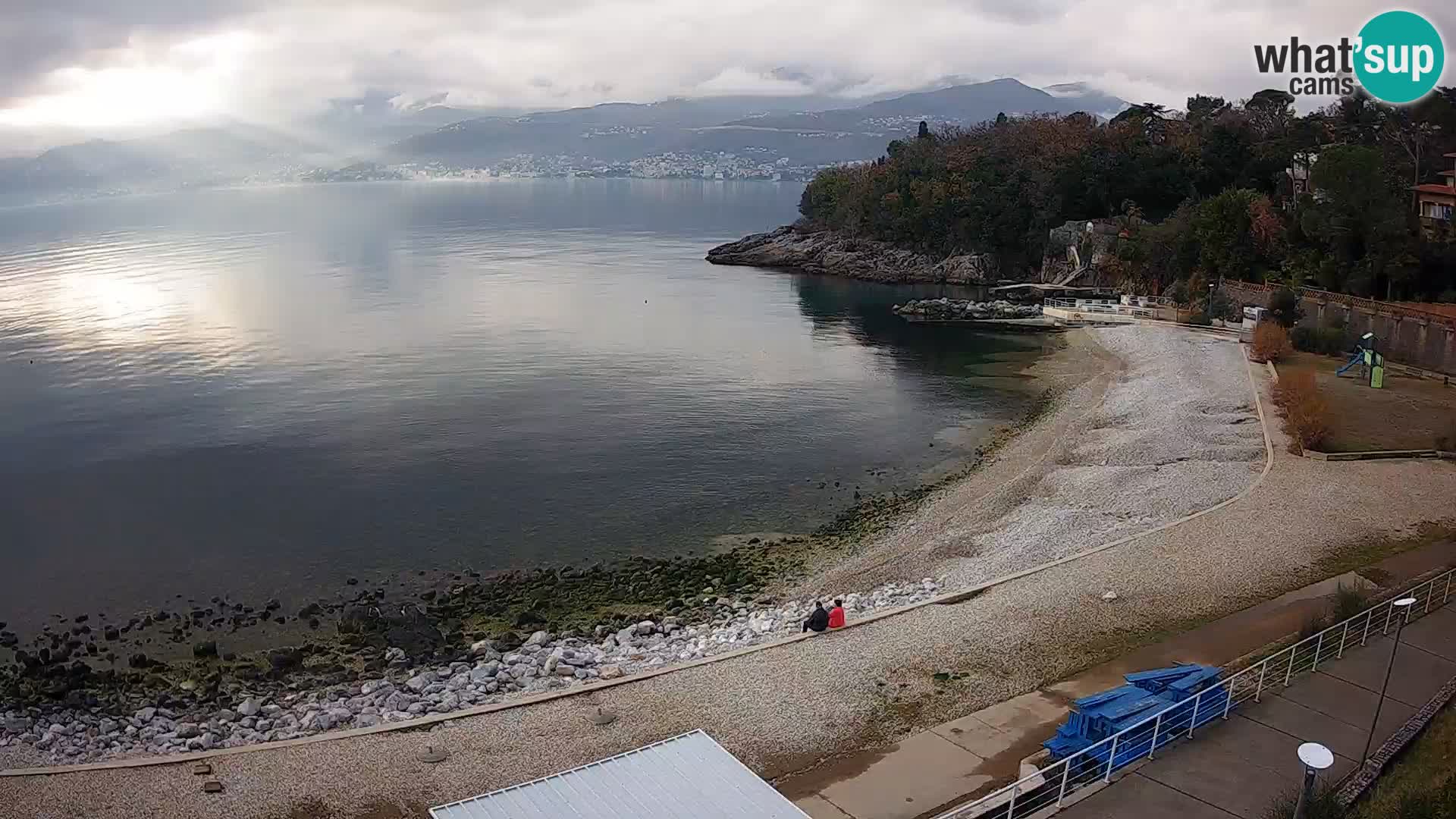 Rijeka web kamera plaža pri Bazenih Kantrida