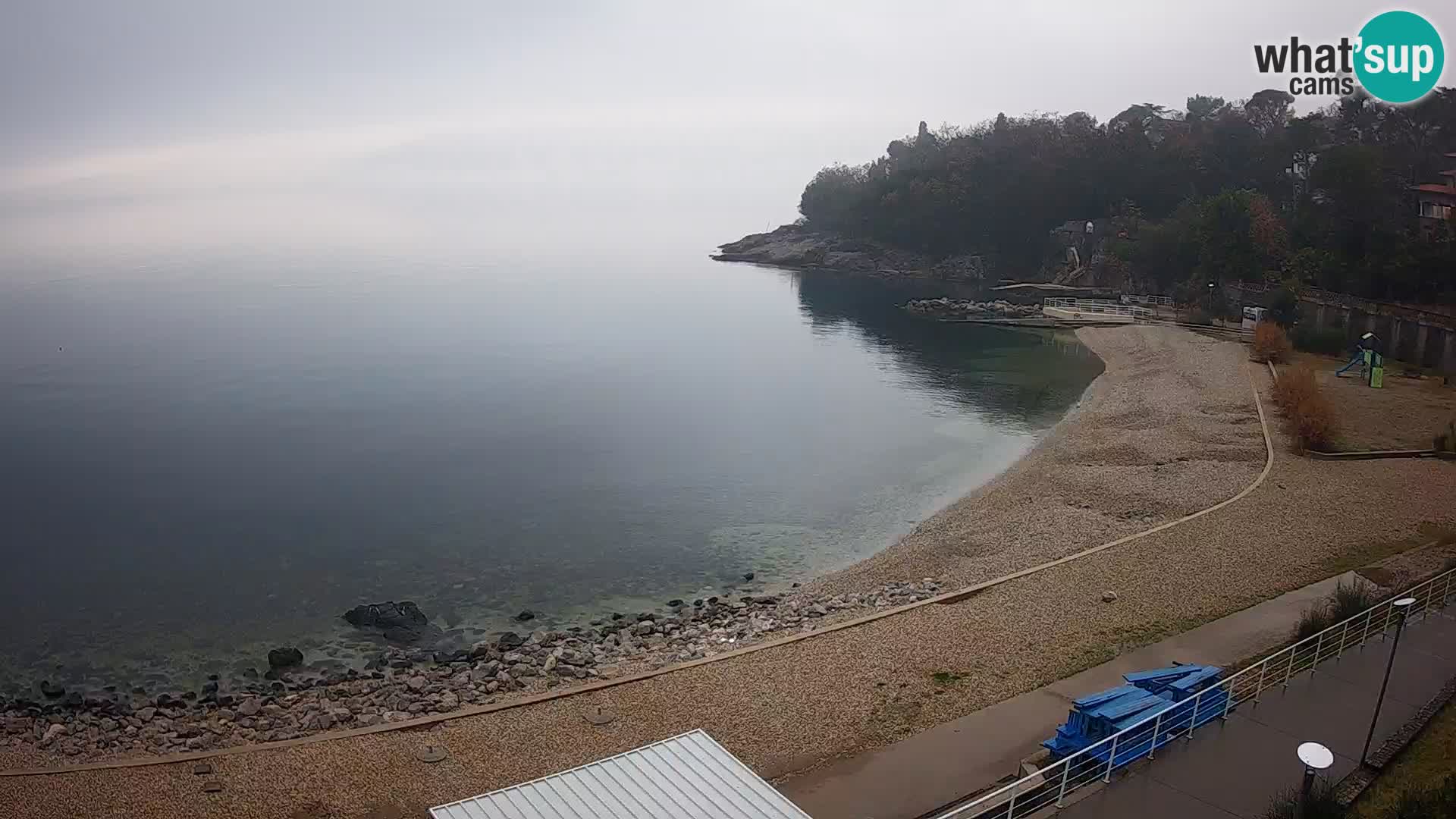 Rijeka web kamera plaža pri Bazenih Kantrida