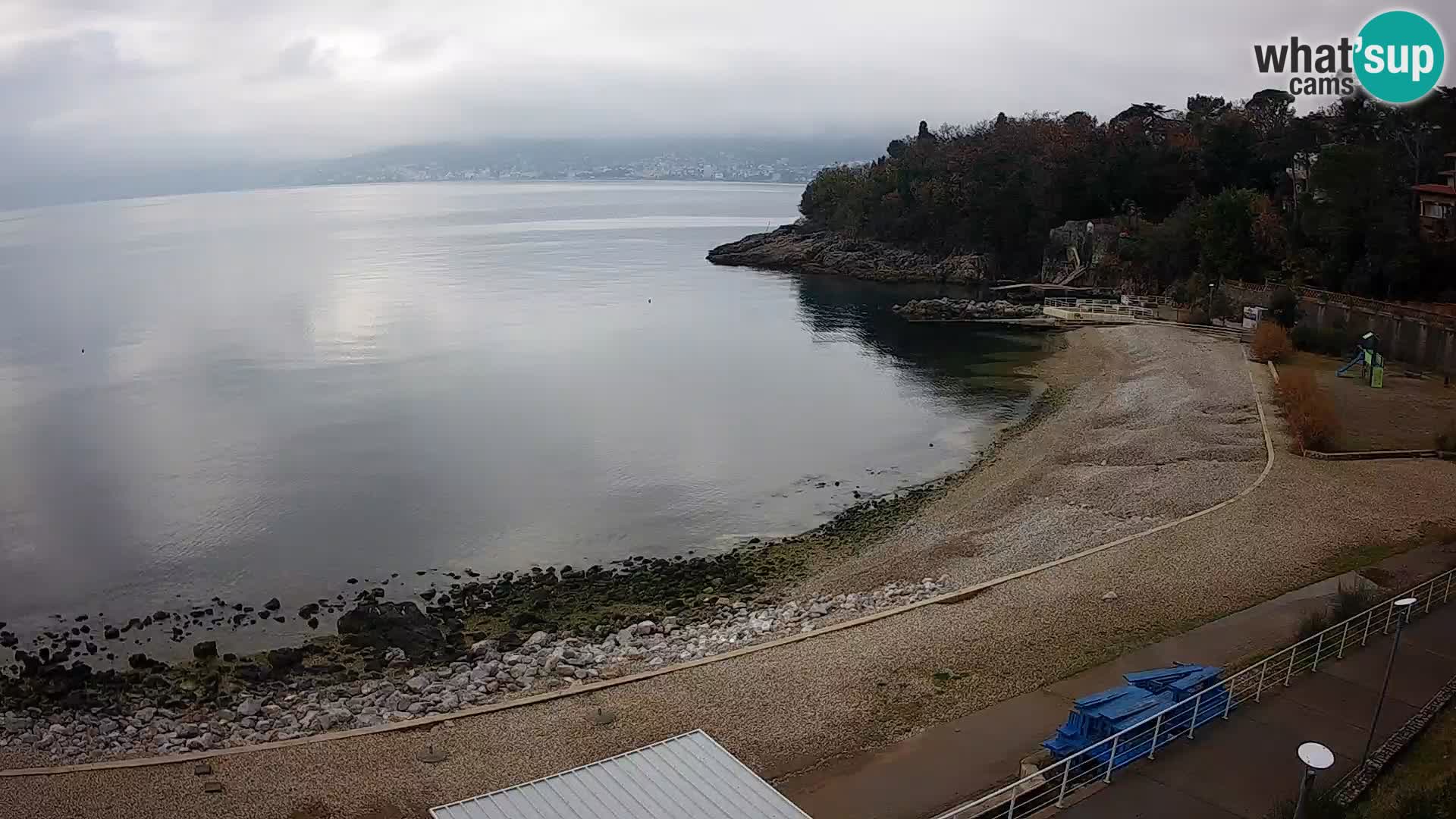 Rijeka web kamera plaža pri Bazenih Kantrida