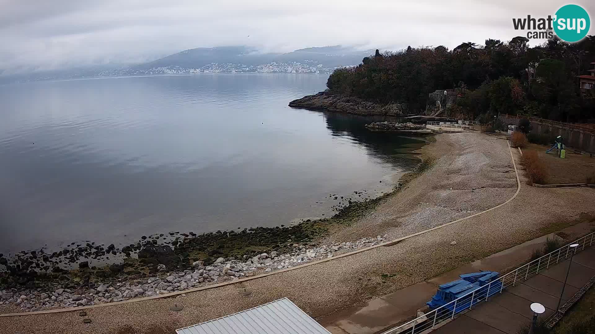 Rijeka web kamera plaža pri Bazenih Kantrida