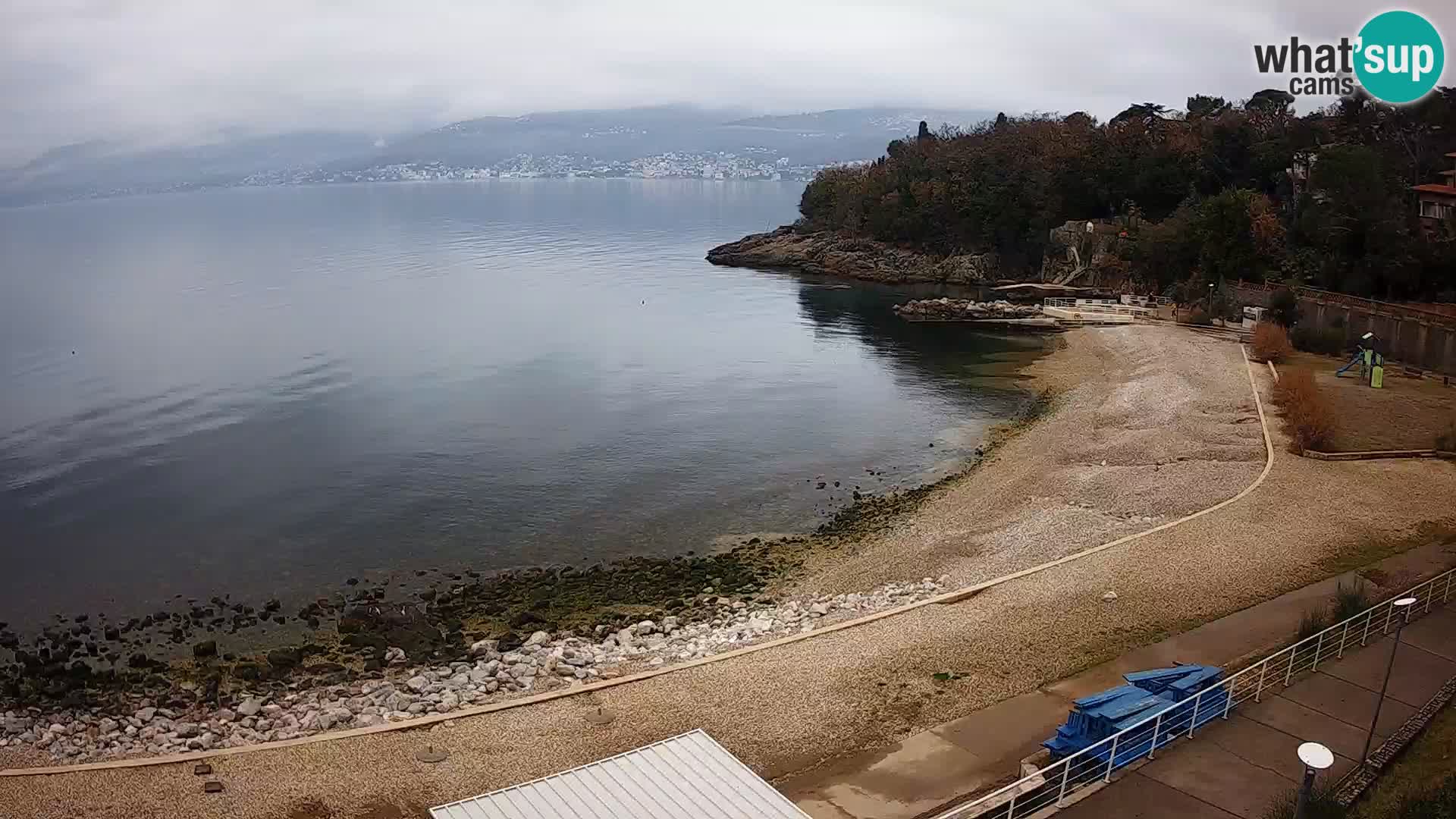 Rijeka web kamera plaža pri Bazenih Kantrida