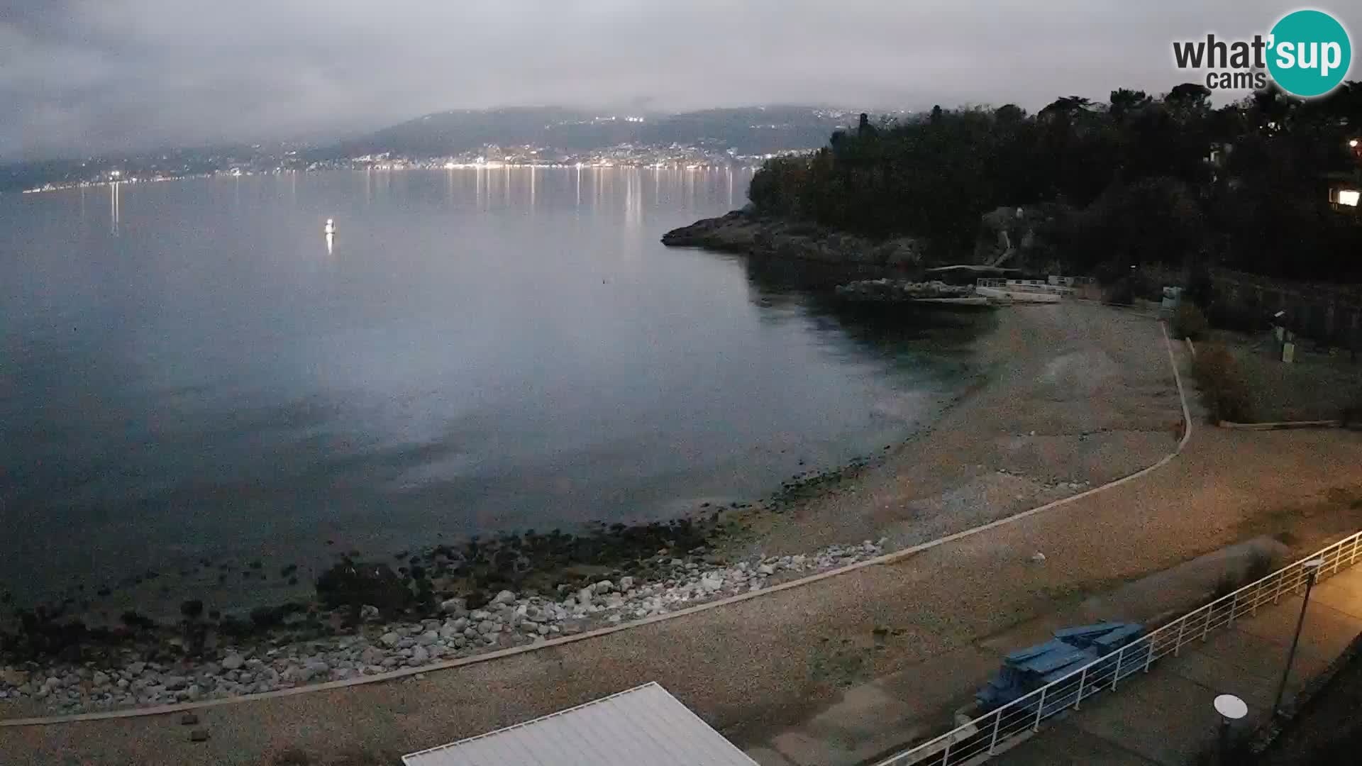 Rijeka web kamera plaža pri Bazenih Kantrida