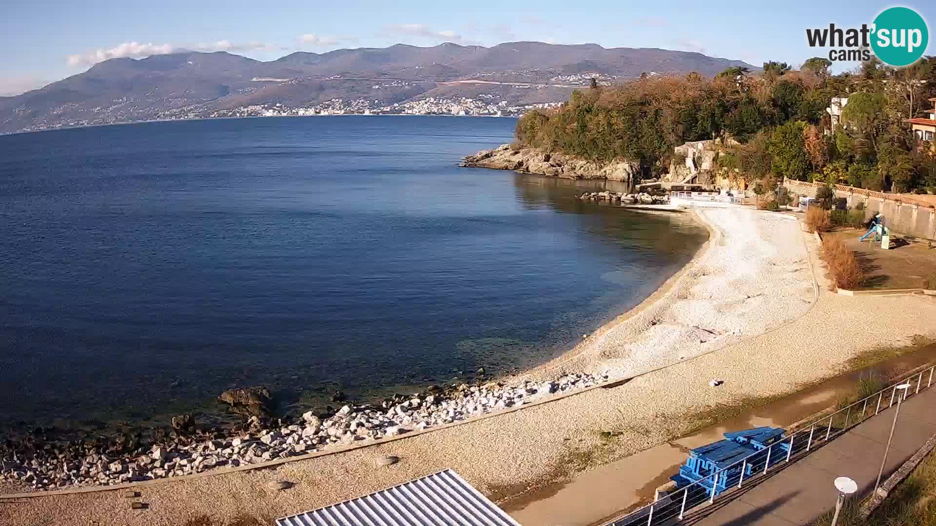 Rijeka web kamera plaža pri Bazenih Kantrida