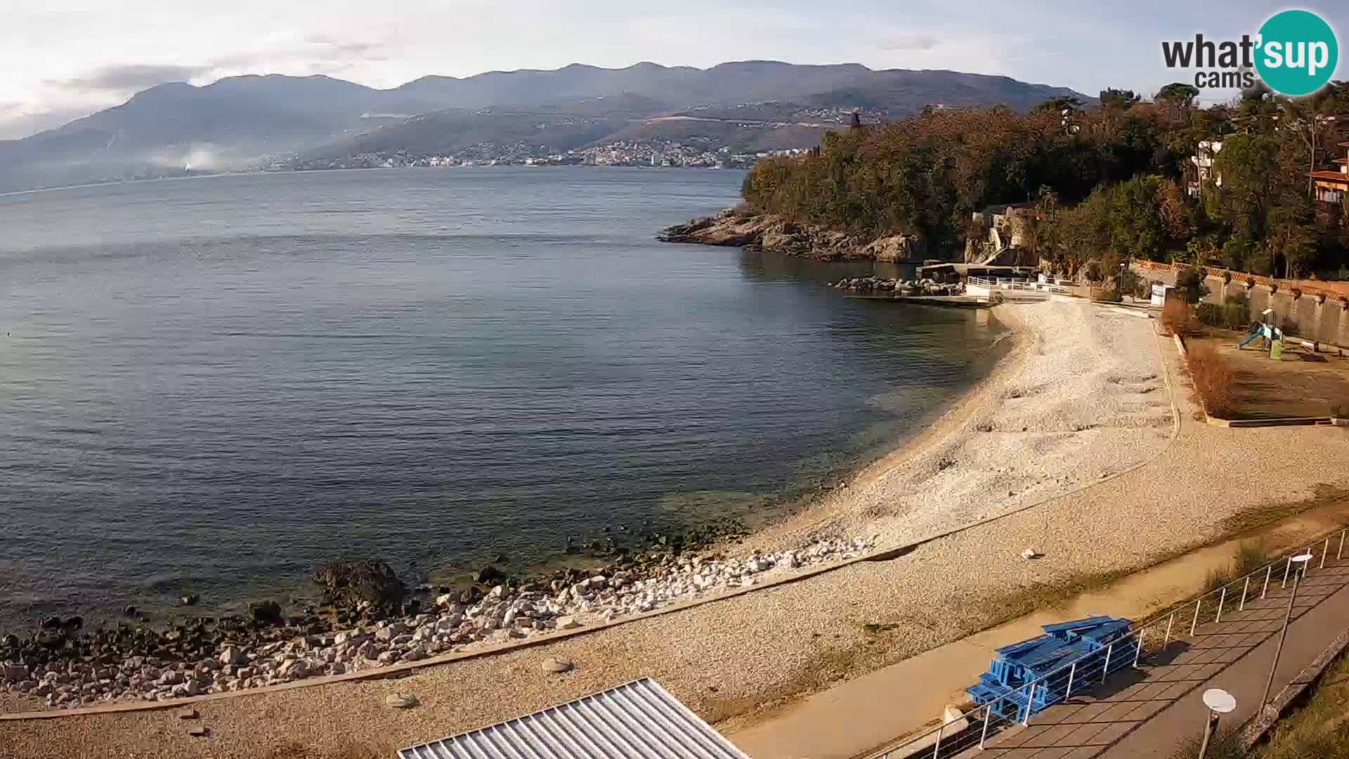 Rijeka web kamera plaža pri Bazenih Kantrida