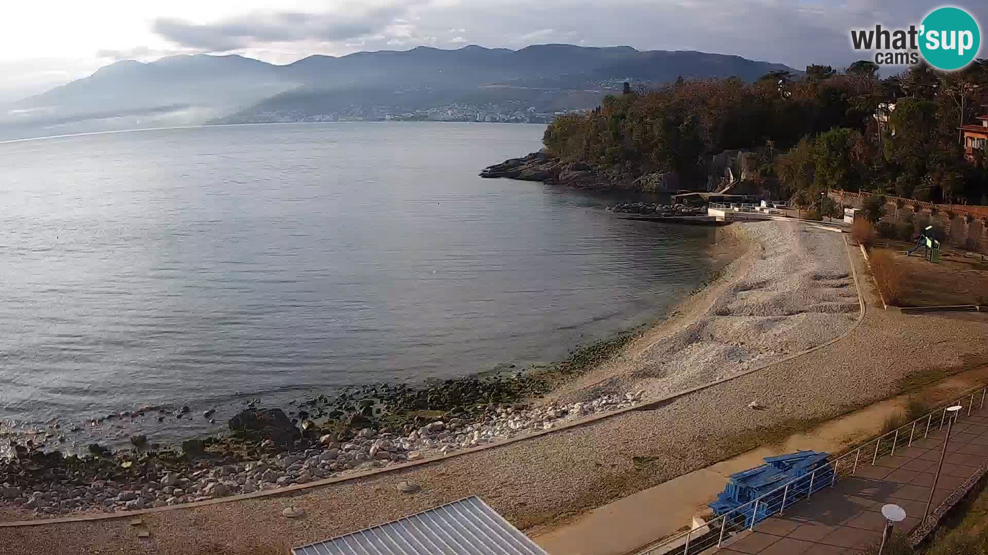 Rijeka web kamera plaža pri Bazenih Kantrida