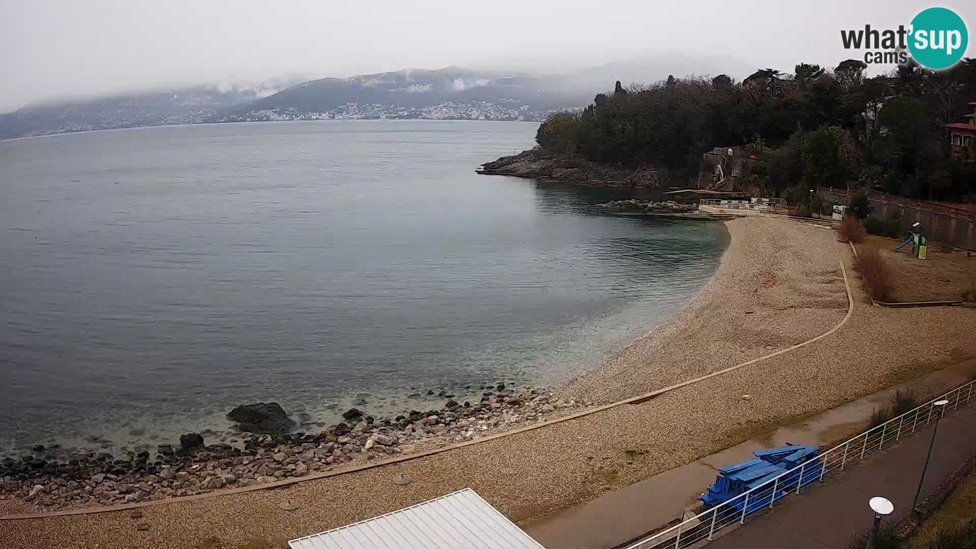 Rijeka web kamera plaža pri Bazenih Kantrida