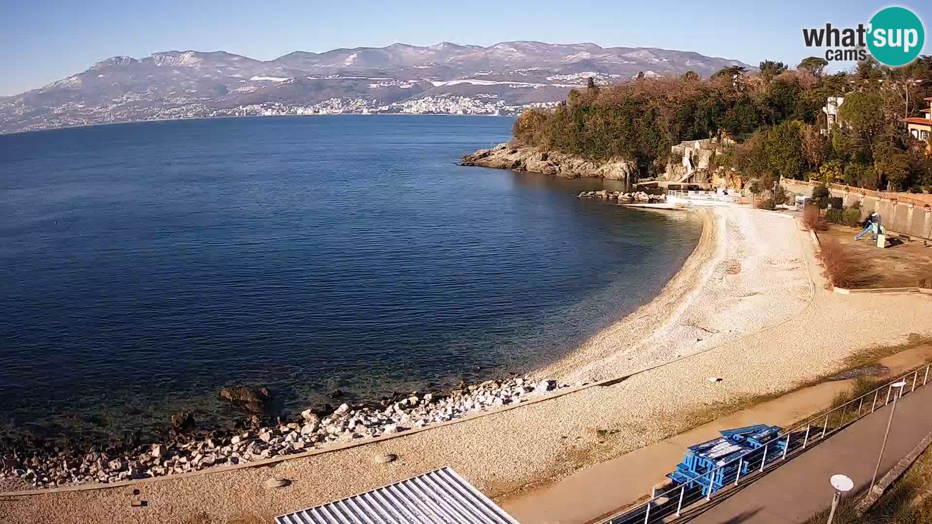Reka Spletna kamera  plaža pri Bazenih Kantrida