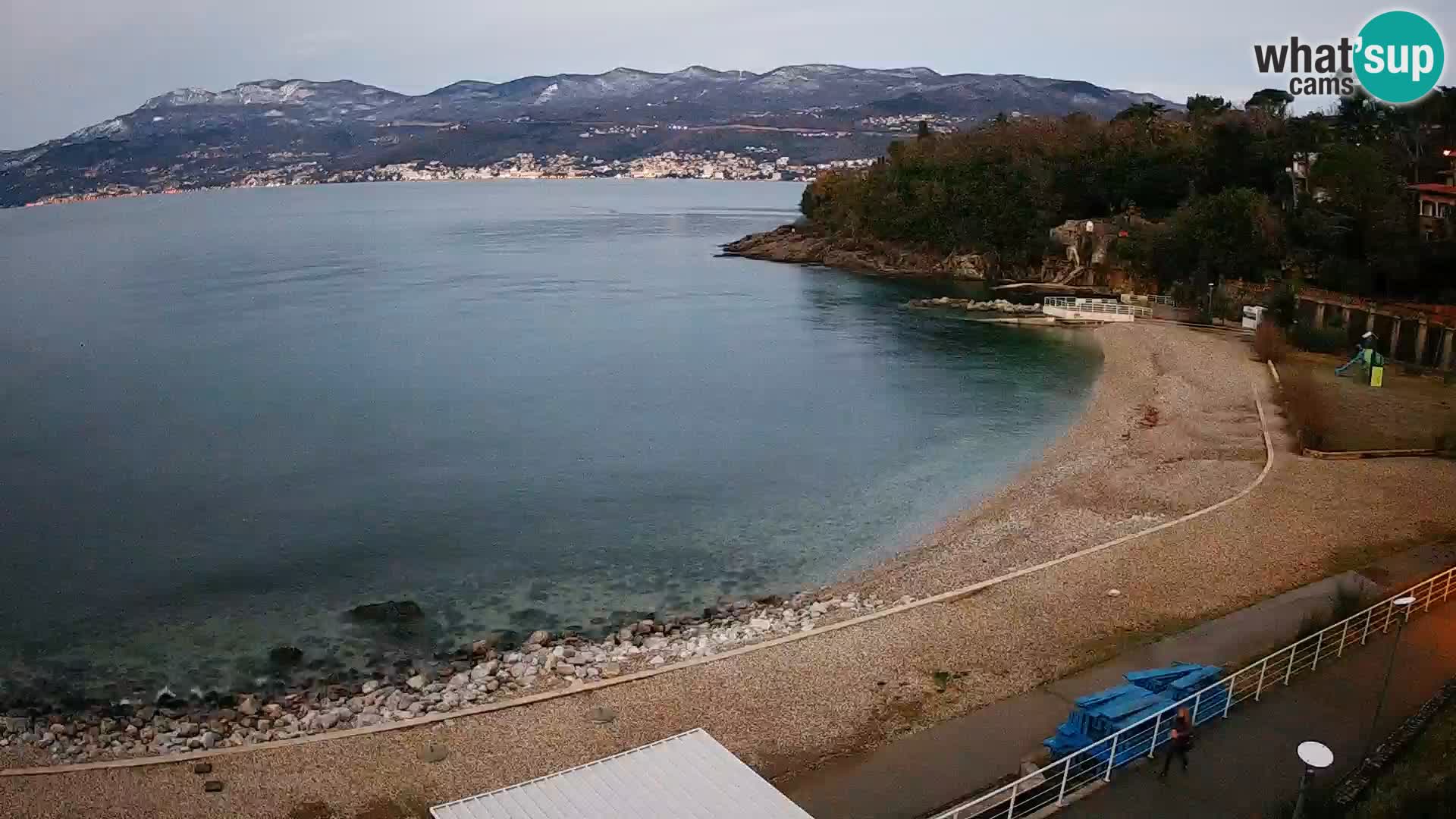 Reka Spletna kamera  plaža pri Bazenih Kantrida