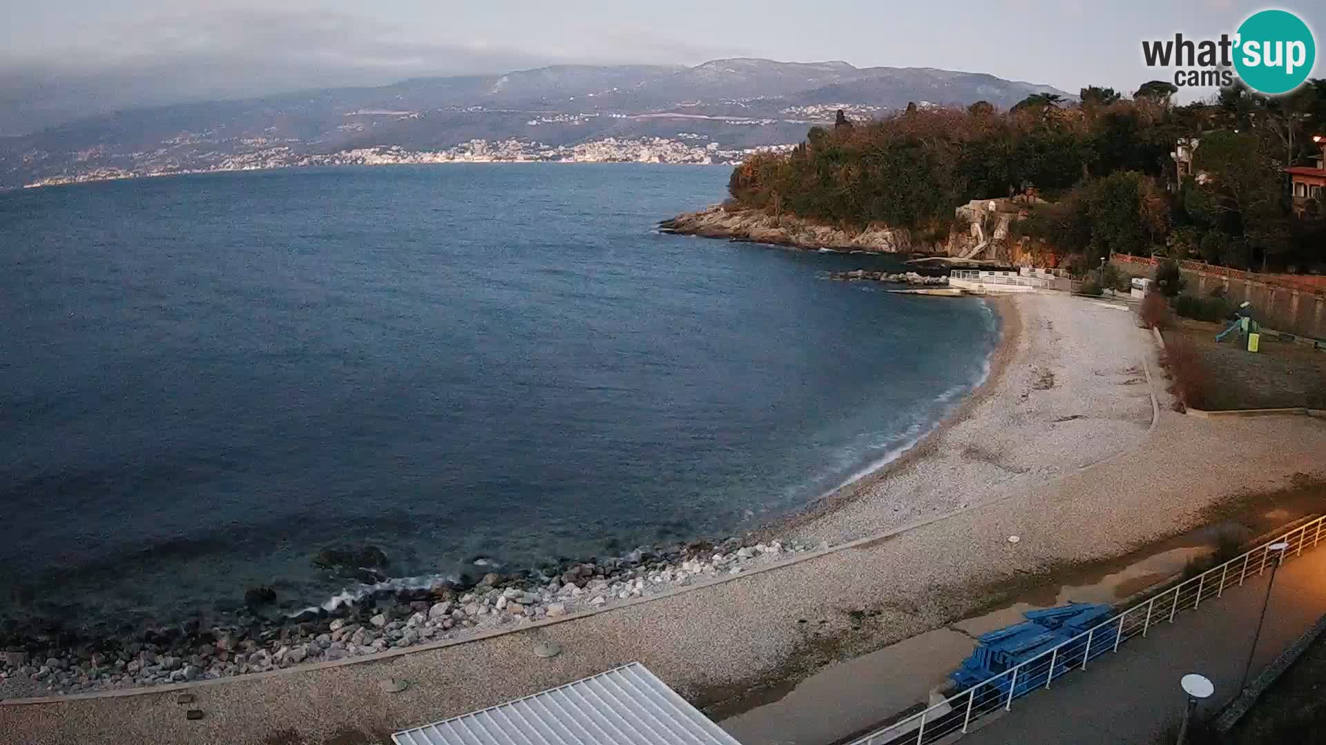 Reka Spletna kamera  plaža pri Bazenih Kantrida
