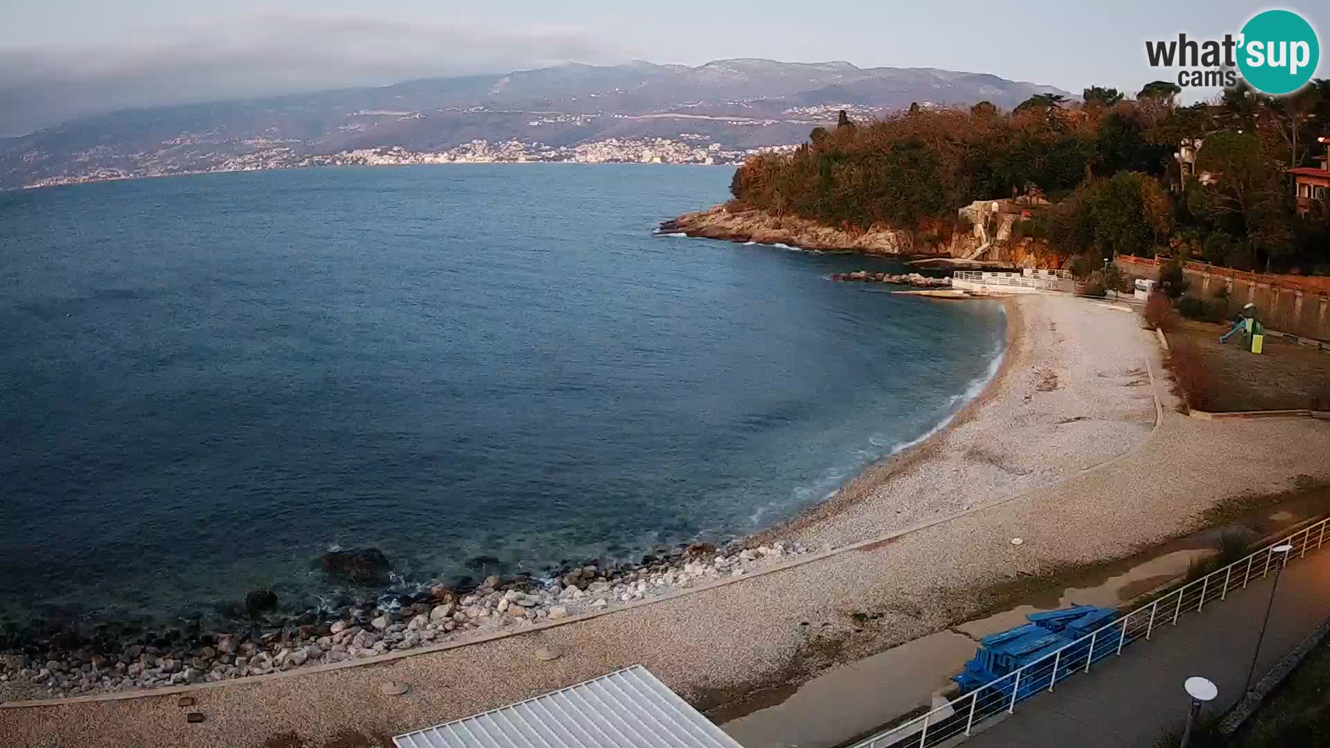 Reka Spletna kamera  plaža pri Bazenih Kantrida