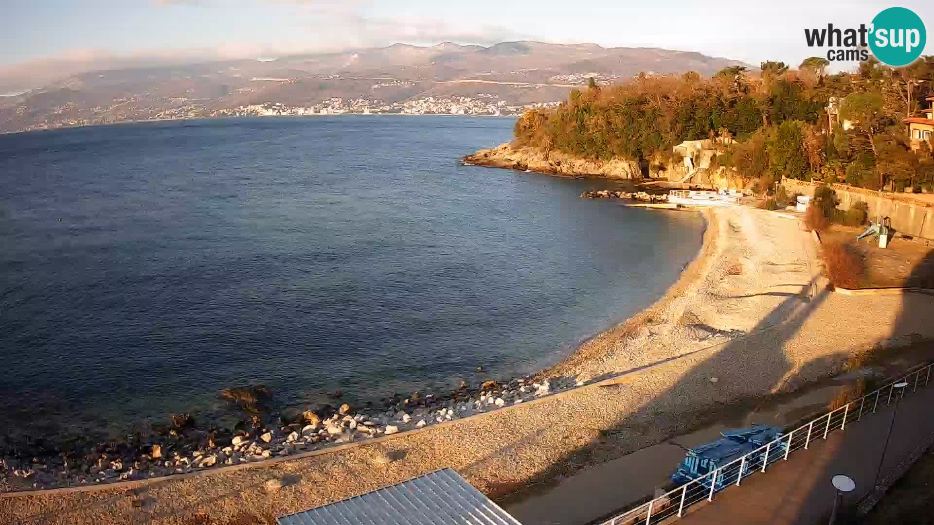 Rijeka web kamera plaža pri Bazenih Kantrida