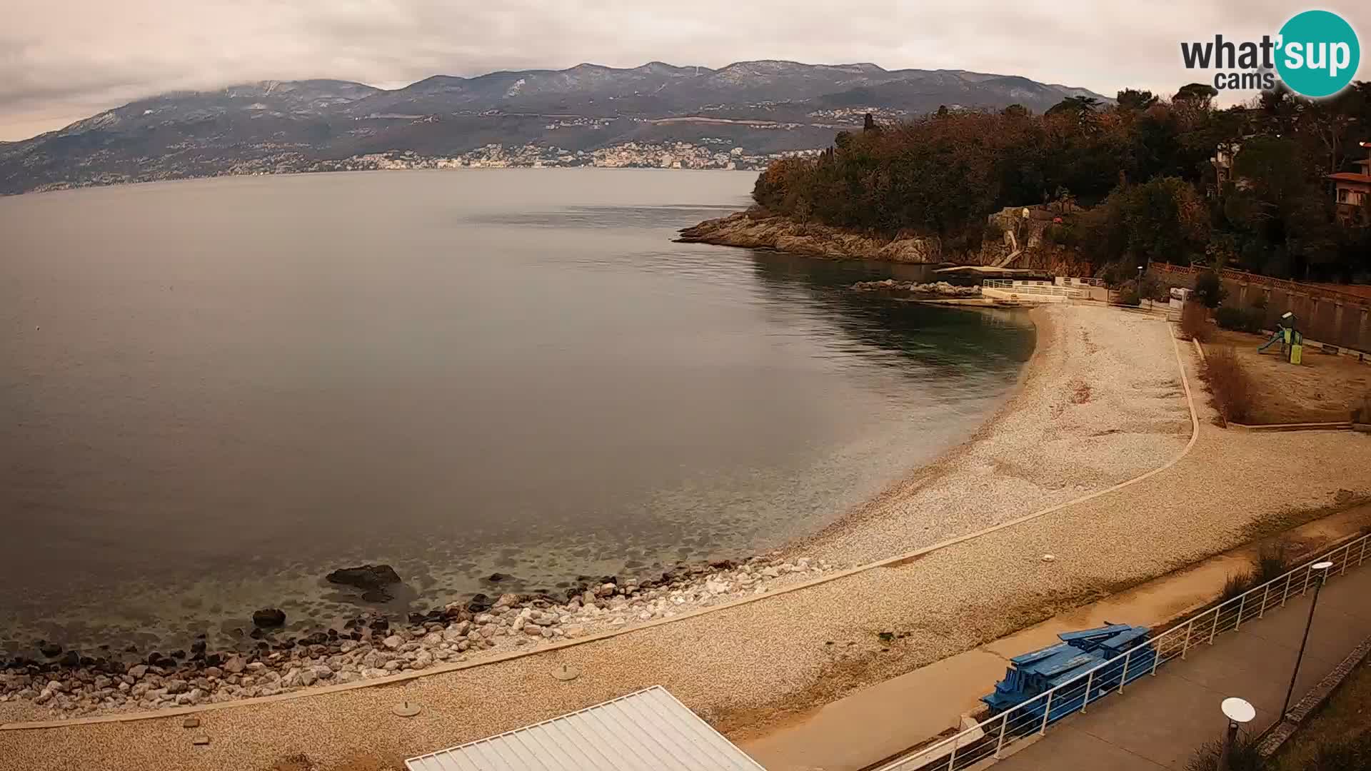 Rijeka web kamera plaža pri Bazenih Kantrida