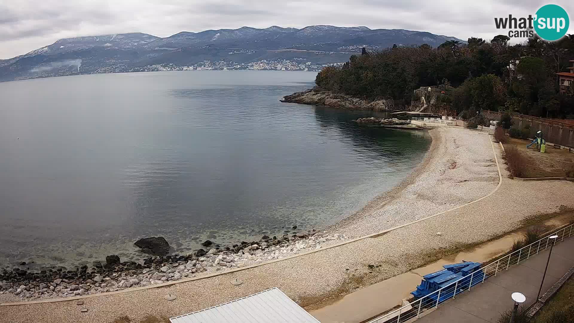 Rijeka web kamera plaža pri Bazenih Kantrida