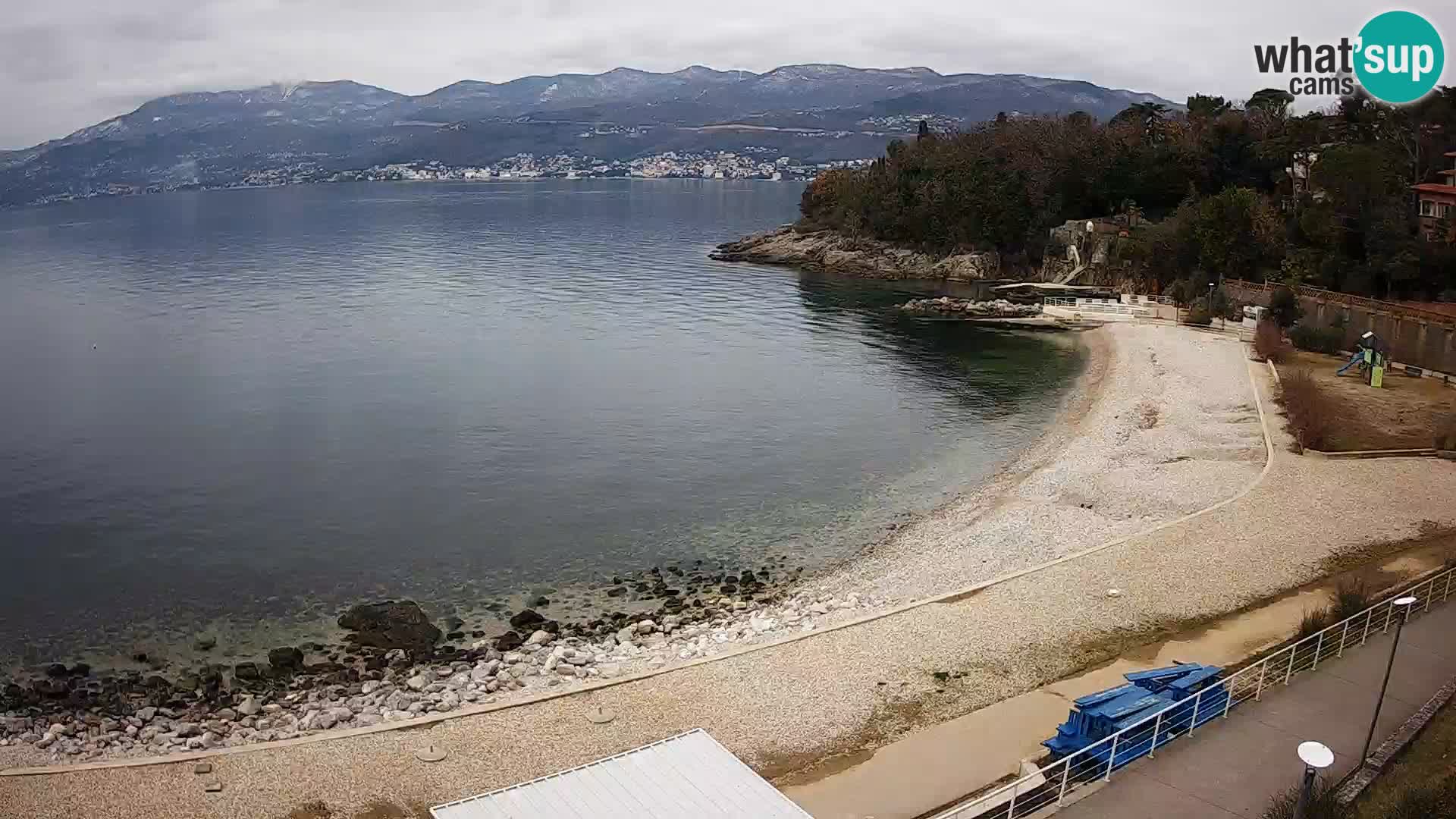 Reka Spletna kamera  plaža pri Bazenih Kantrida