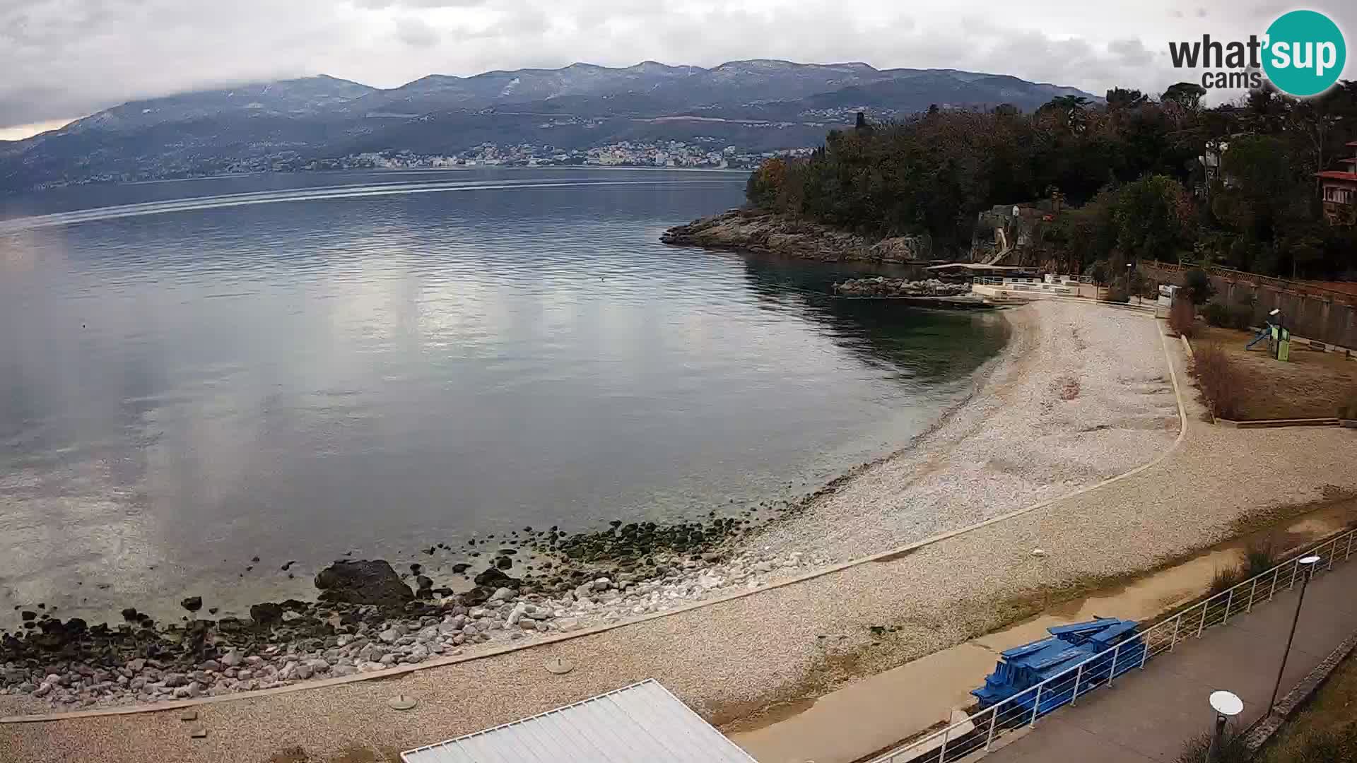 Rijeka web kamera plaža pri Bazenih Kantrida