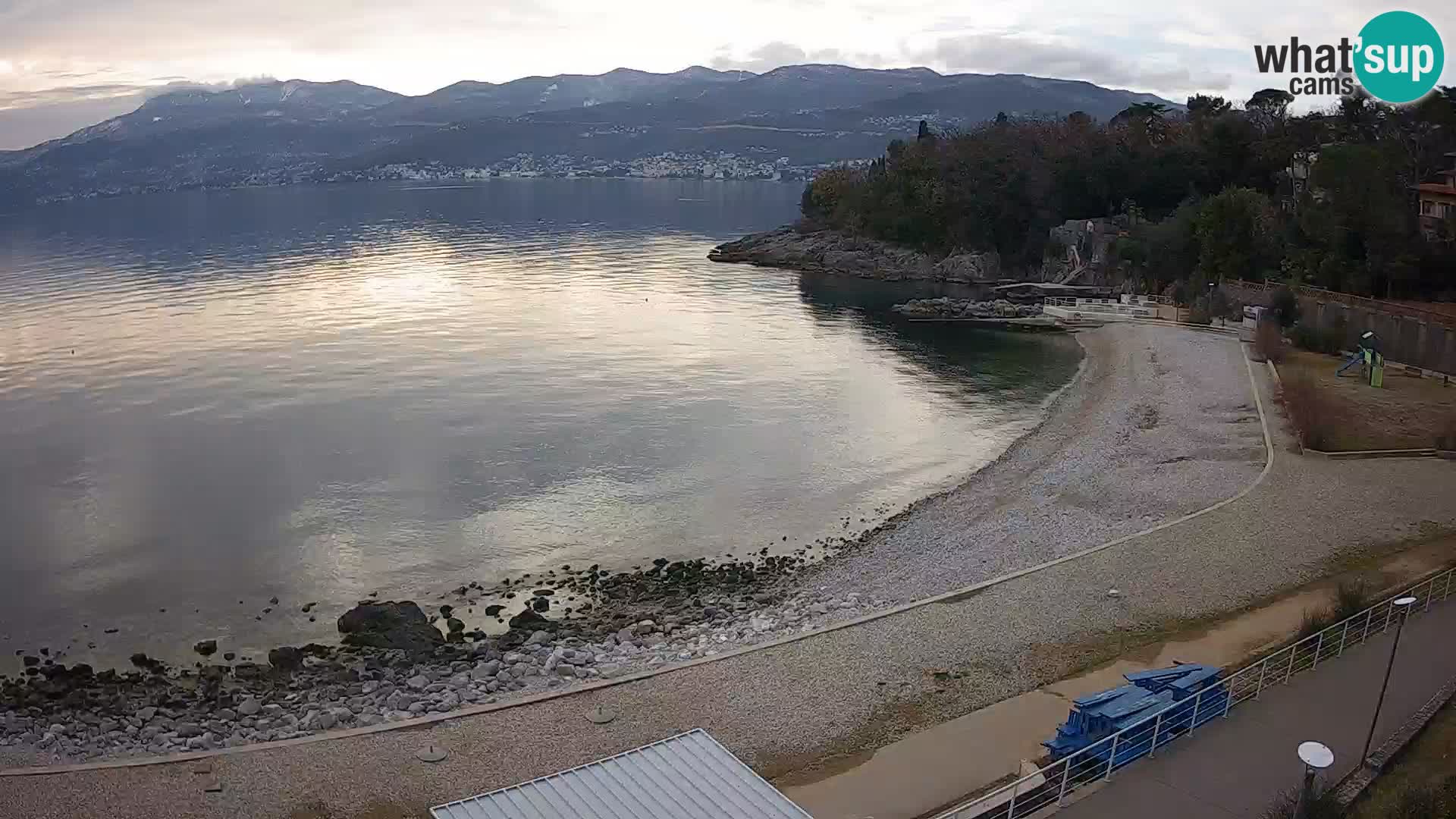 Rijeka web kamera plaža pri Bazenih Kantrida