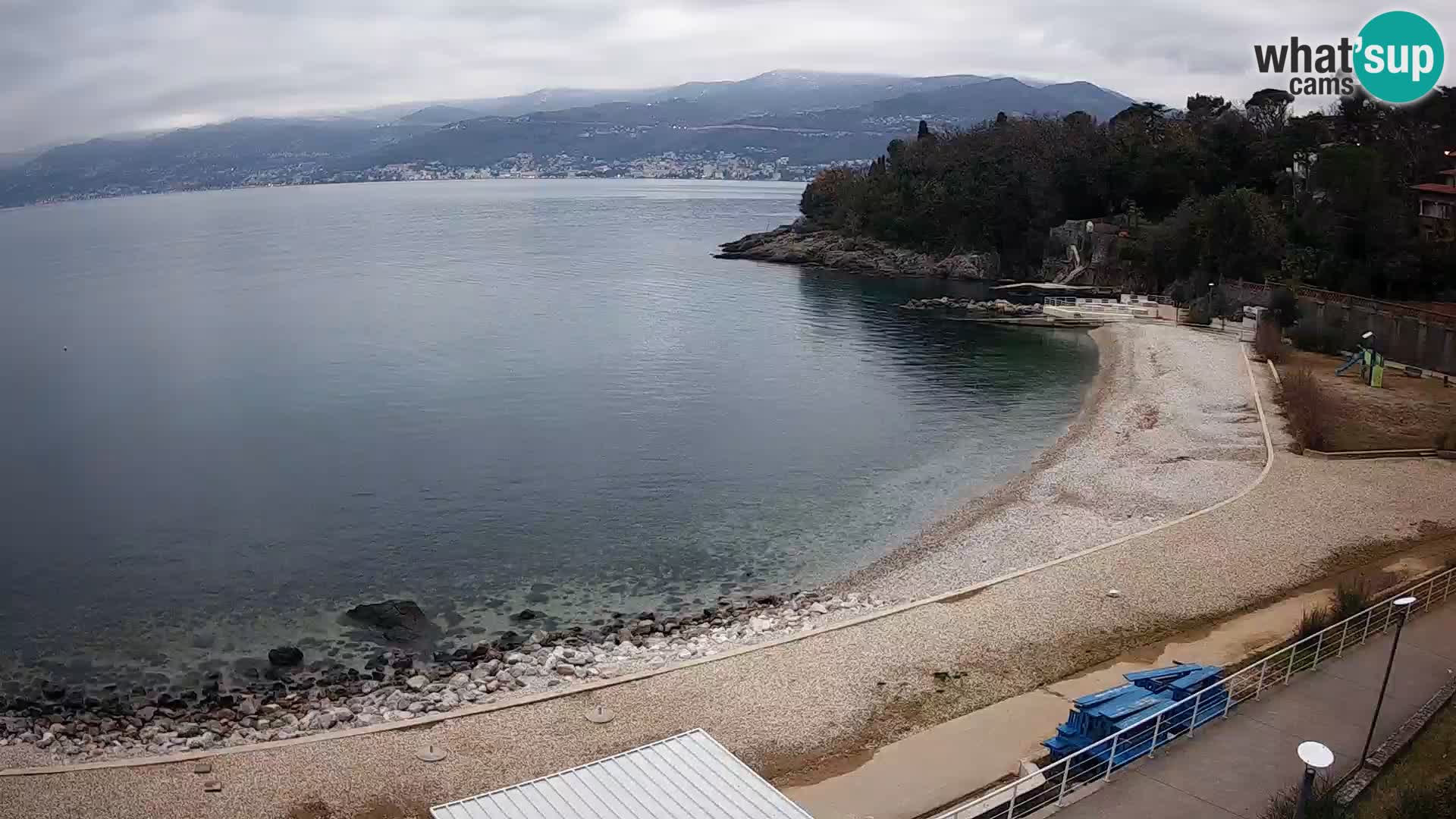 Rijeka web kamera plaža pri Bazenih Kantrida