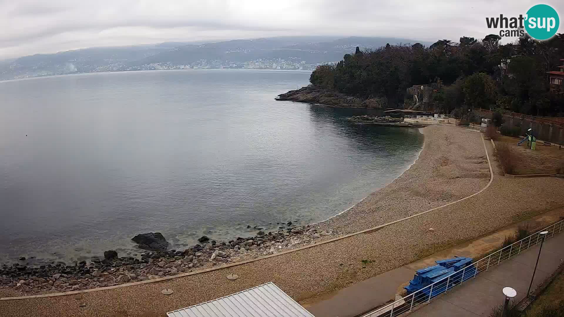 Rijeka web kamera plaža pri Bazenih Kantrida