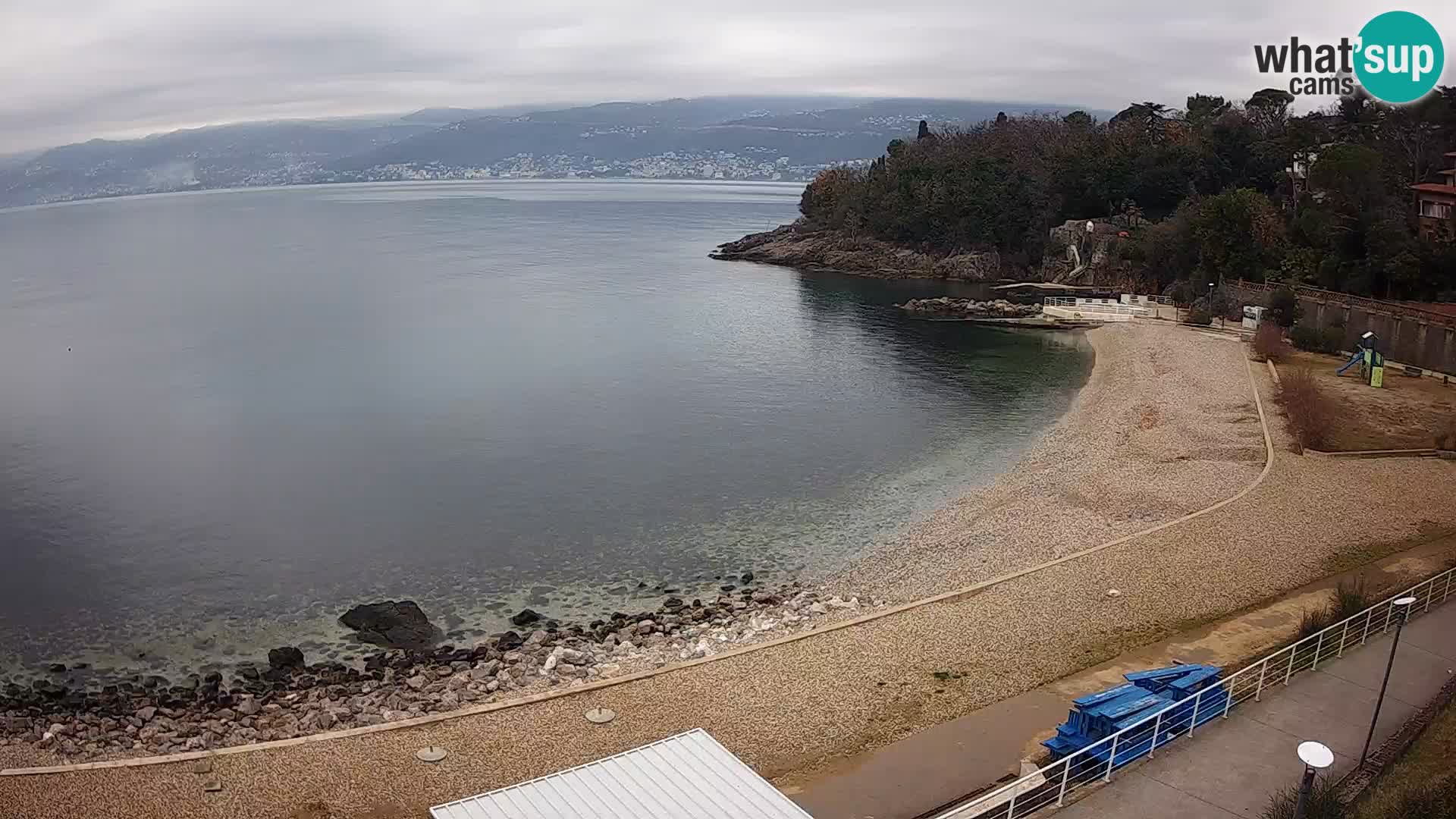 Reka Spletna kamera  plaža pri Bazenih Kantrida