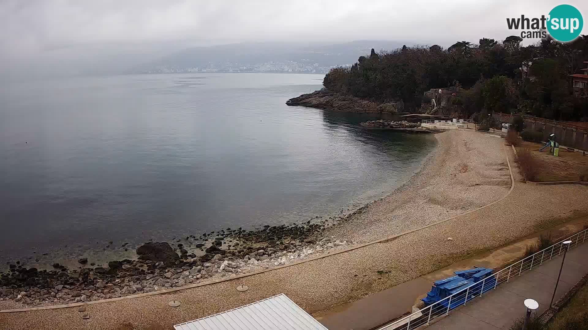 Rijeka web kamera plaža pri Bazenih Kantrida