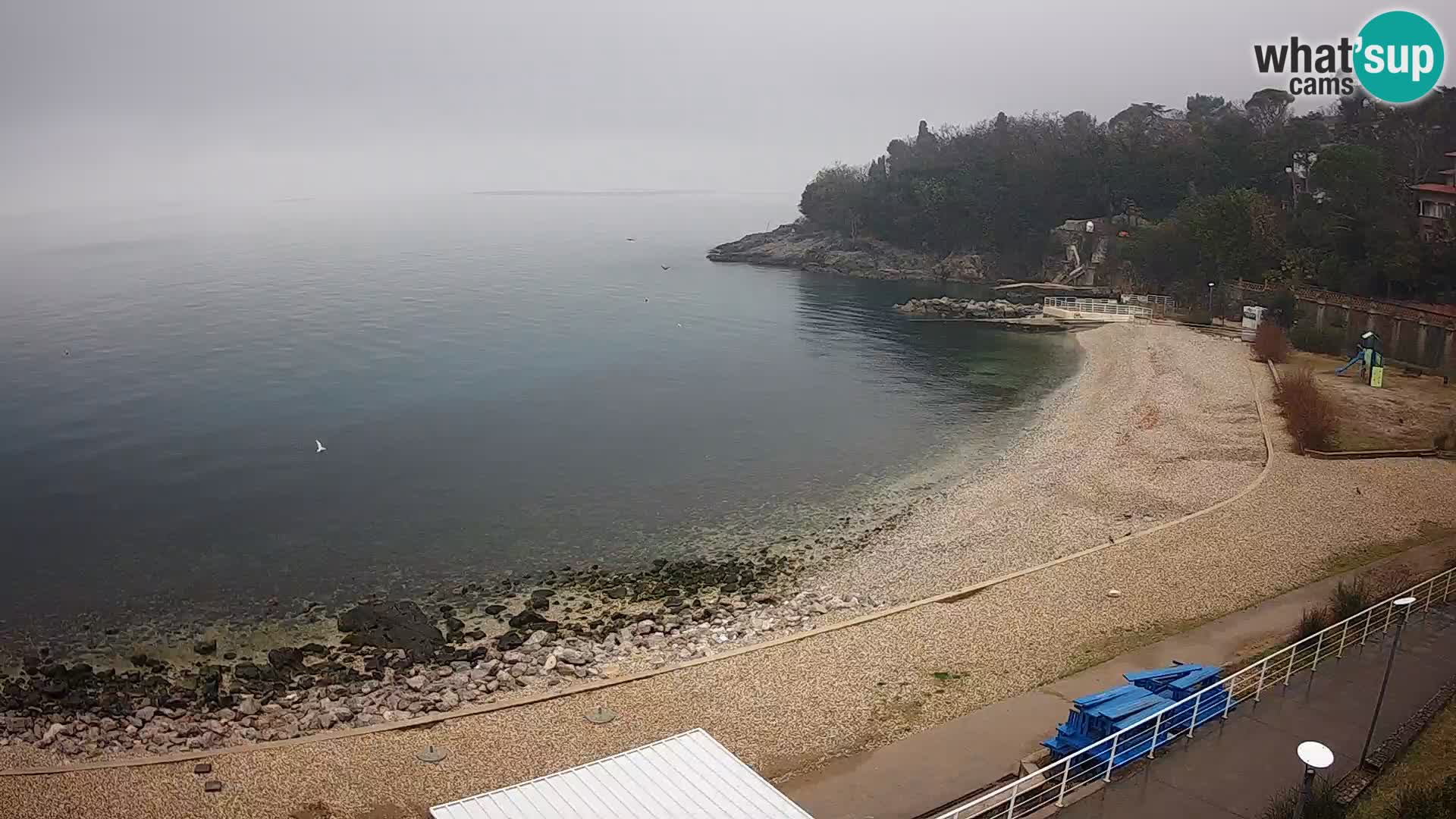 Rijeka web kamera plaža pri Bazenih Kantrida