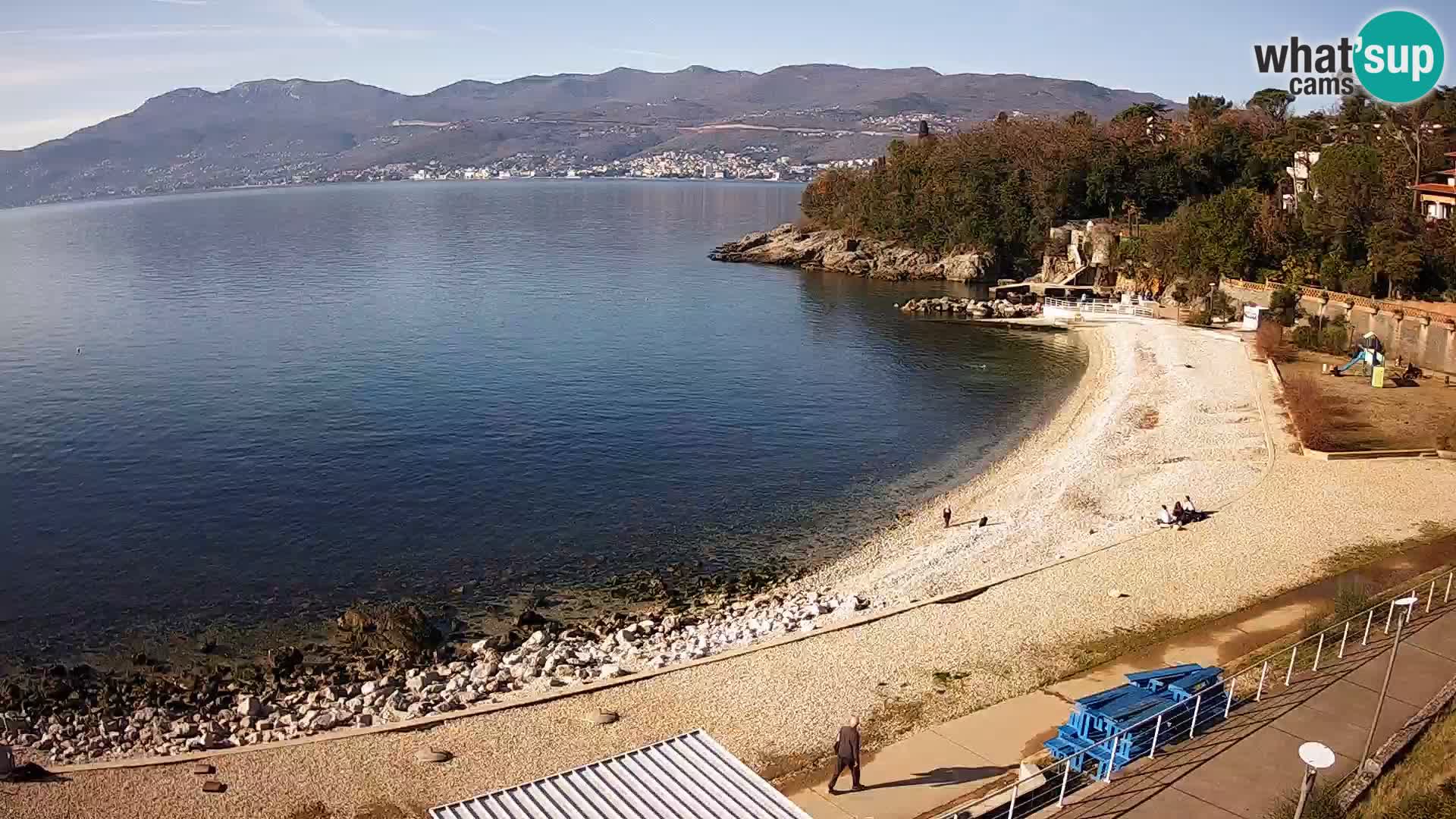 Rijeka web kamera plaža pri Bazenih Kantrida