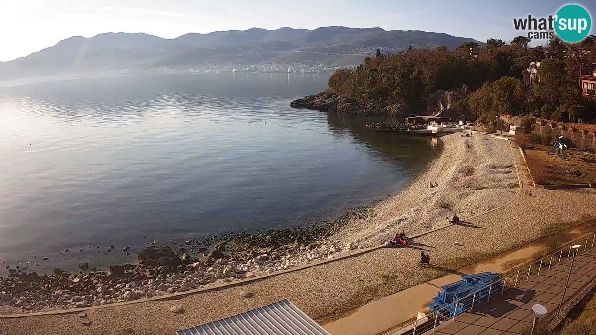 Rijeka web kamera plaža pri Bazenih Kantrida