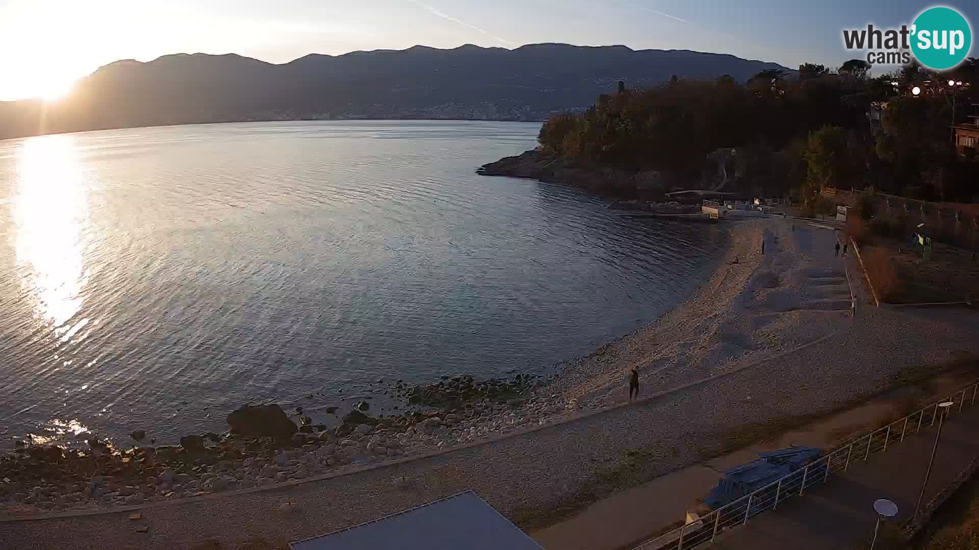 Rijeka web kamera plaža pri Bazenih Kantrida