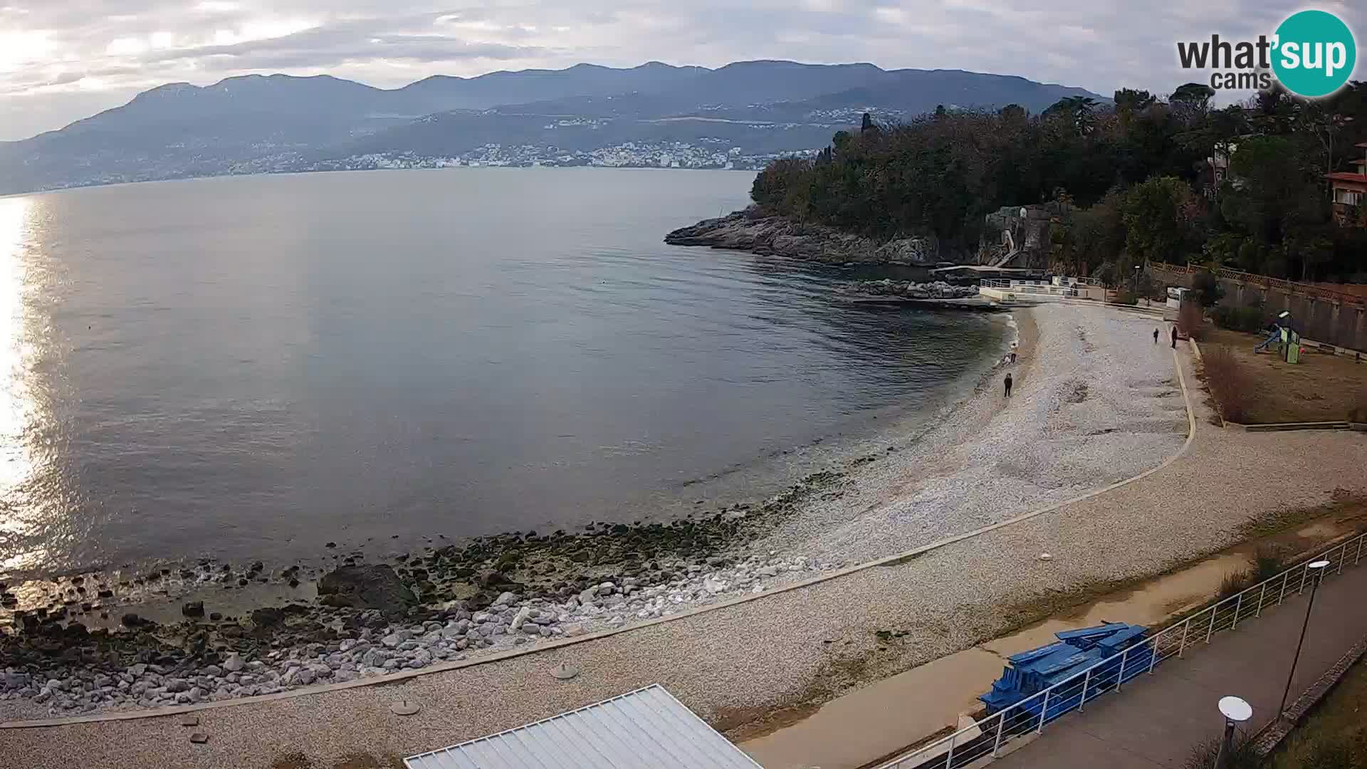 Rijeka web kamera plaža pri Bazenih Kantrida