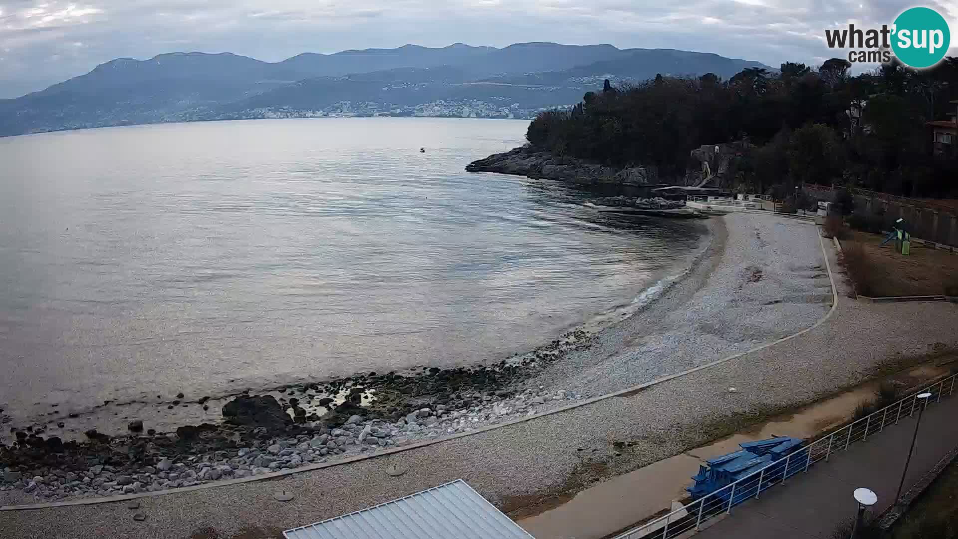 Rijeka web kamera plaža pri Bazenih Kantrida