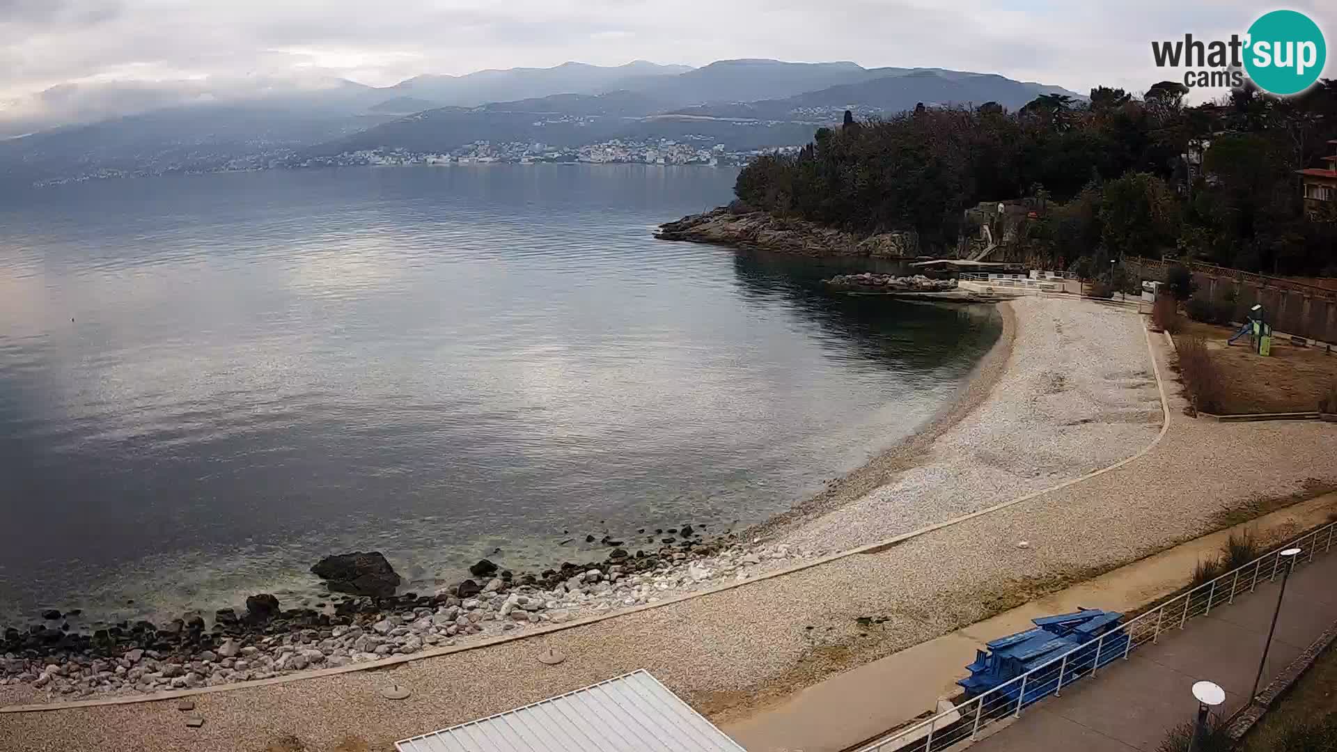 Rijeka web kamera plaža pri Bazenih Kantrida