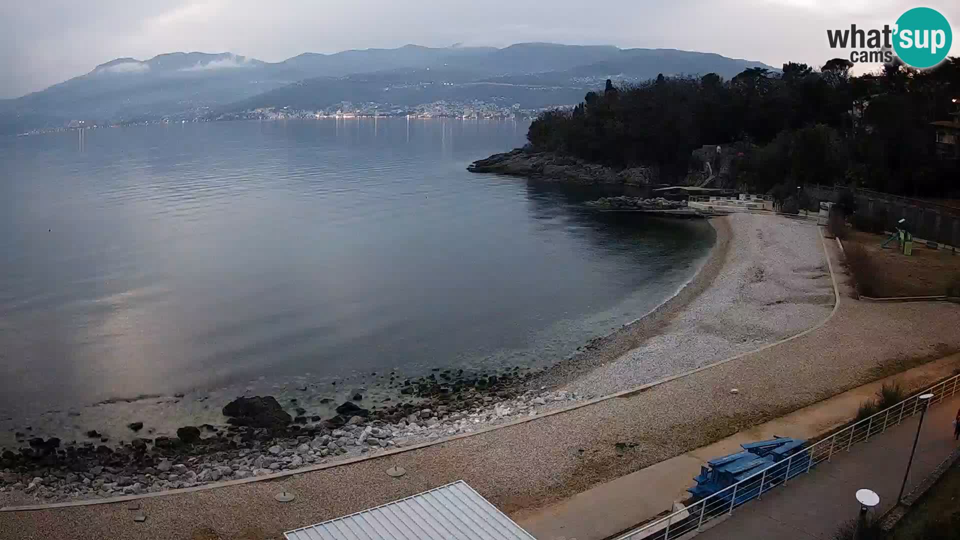 Rijeka web kamera plaža pri Bazenih Kantrida