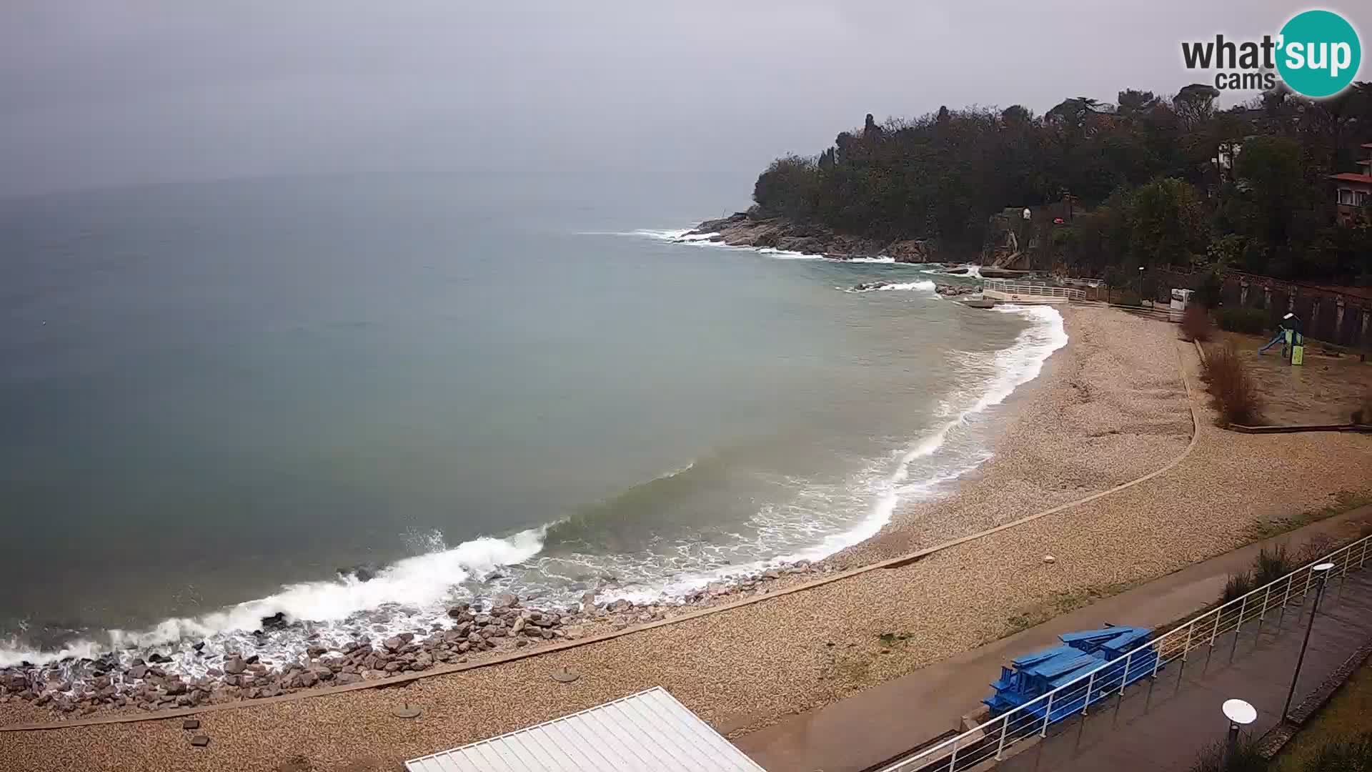 Reka Spletna kamera  plaža pri Bazenih Kantrida