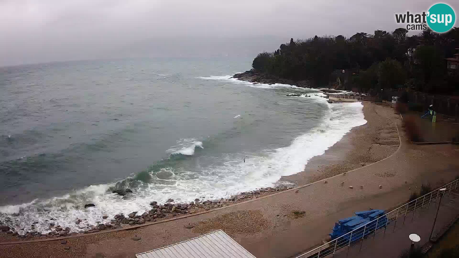 Rijeka web kamera plaža pri Bazenih Kantrida